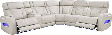 3 pc left console power sectional