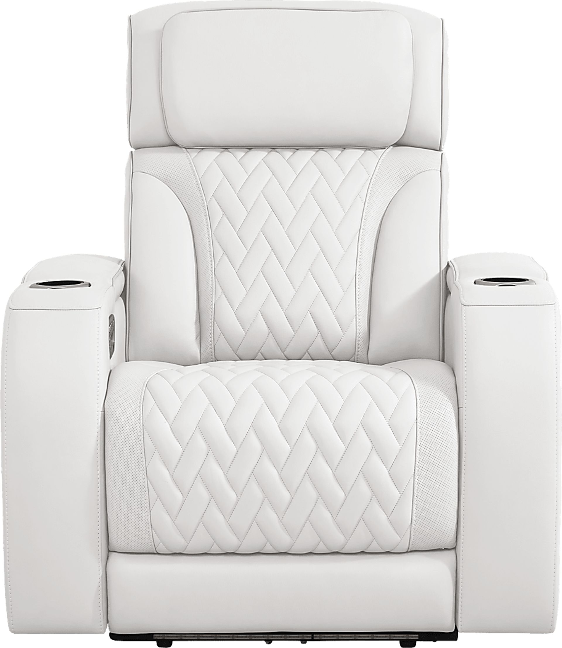Encore White Leather Triple Power Recliner - Image 2