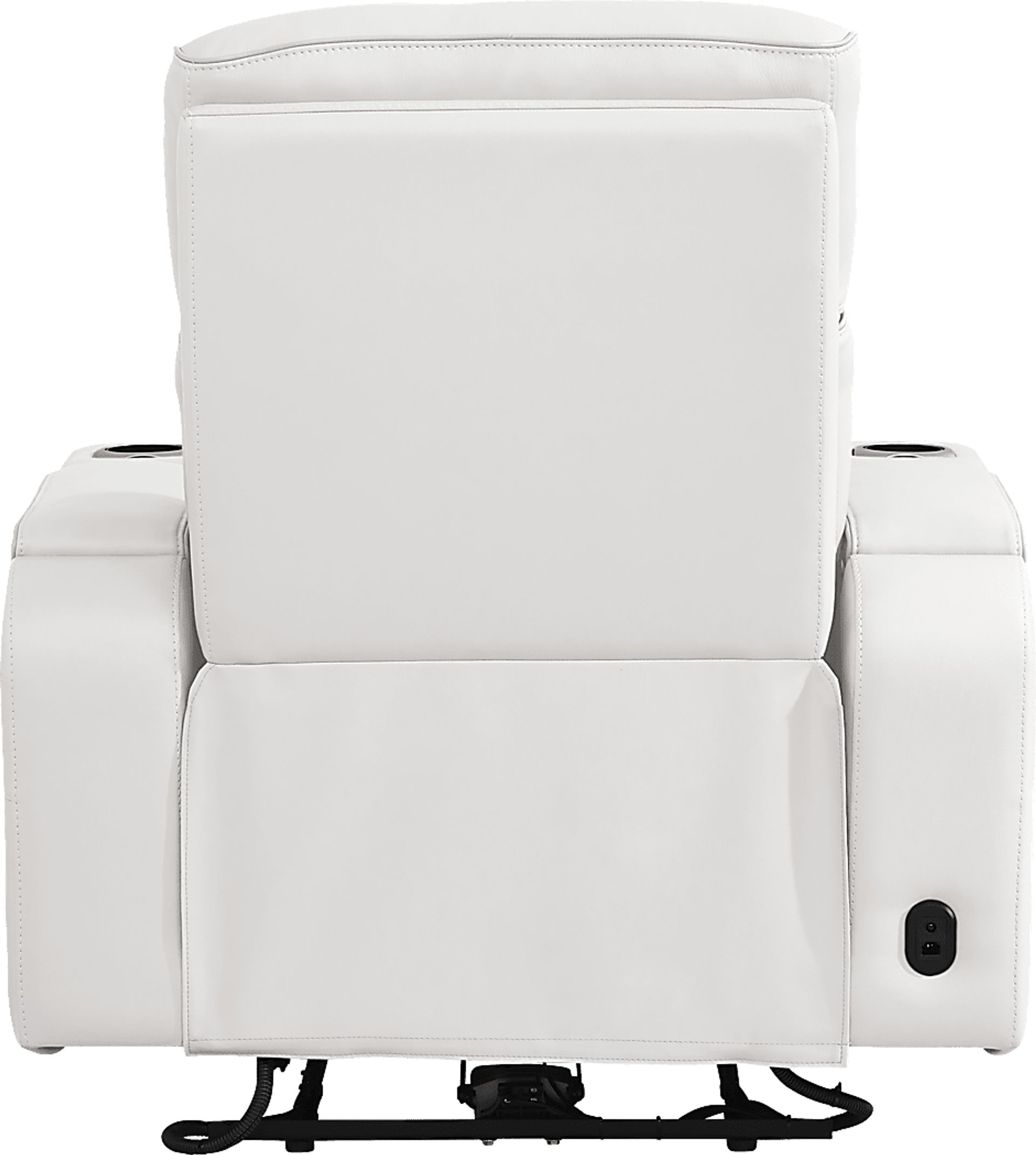 Encore White Leather Triple Power Recliner - Image 4