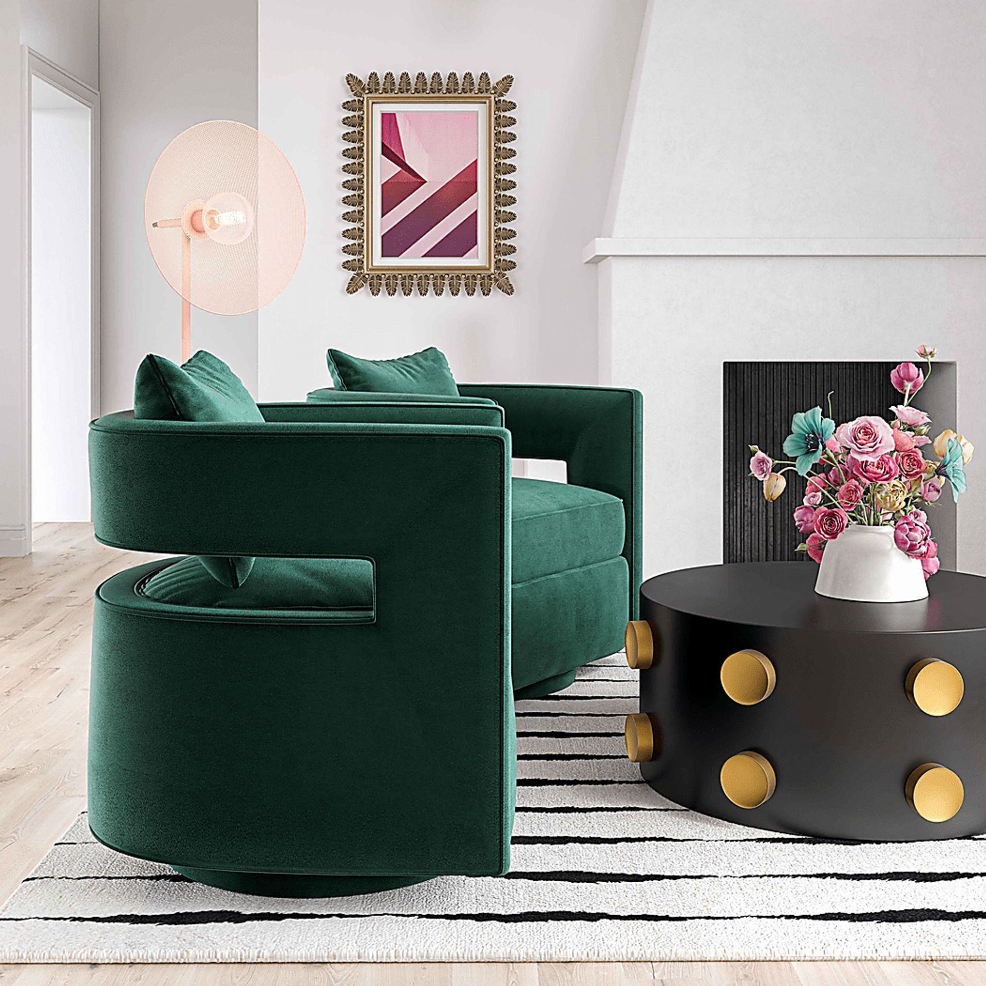 Endalyn Green Accent Chair - Image 7