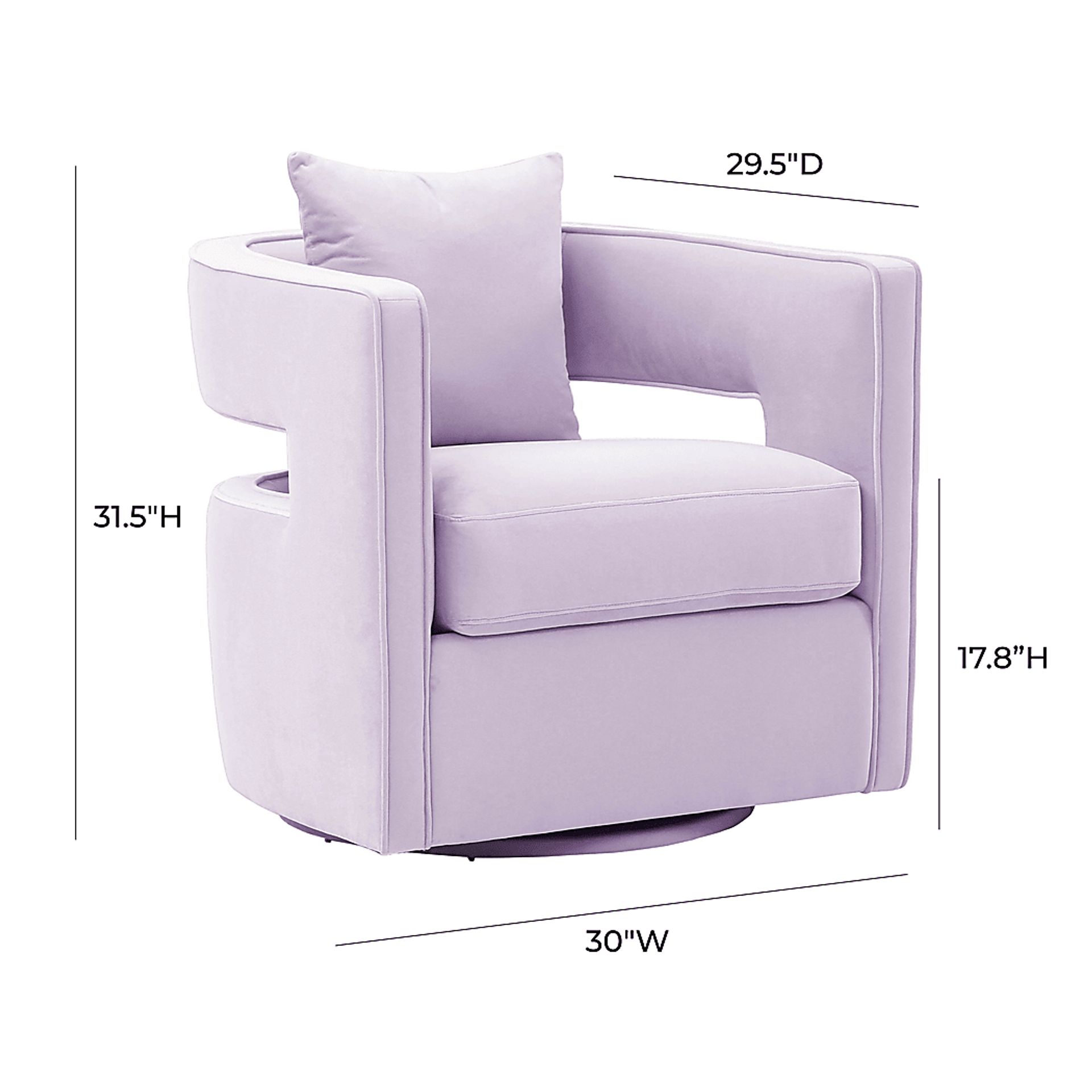 Endalyn Lavender Swivel Accent Chair - Image 7