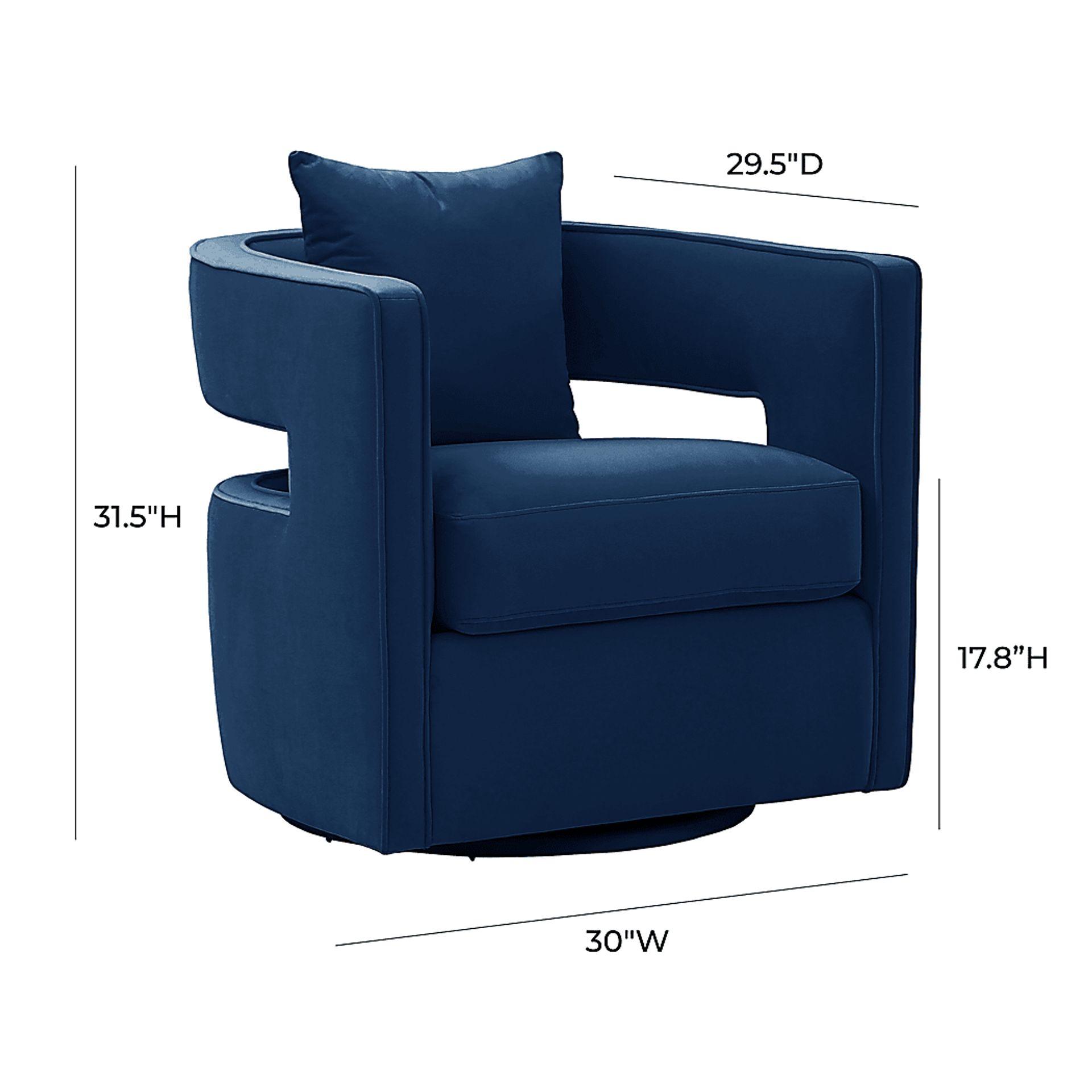 Endalyn Navy Accent Chair - Image 7