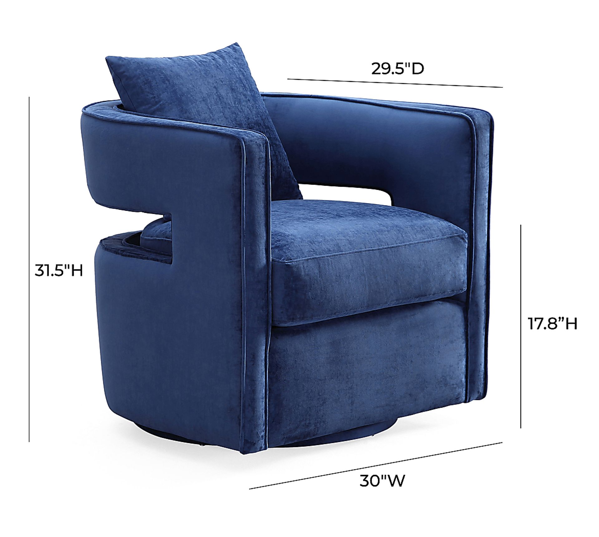 Endalyn Navy Accent Chair - Image 8