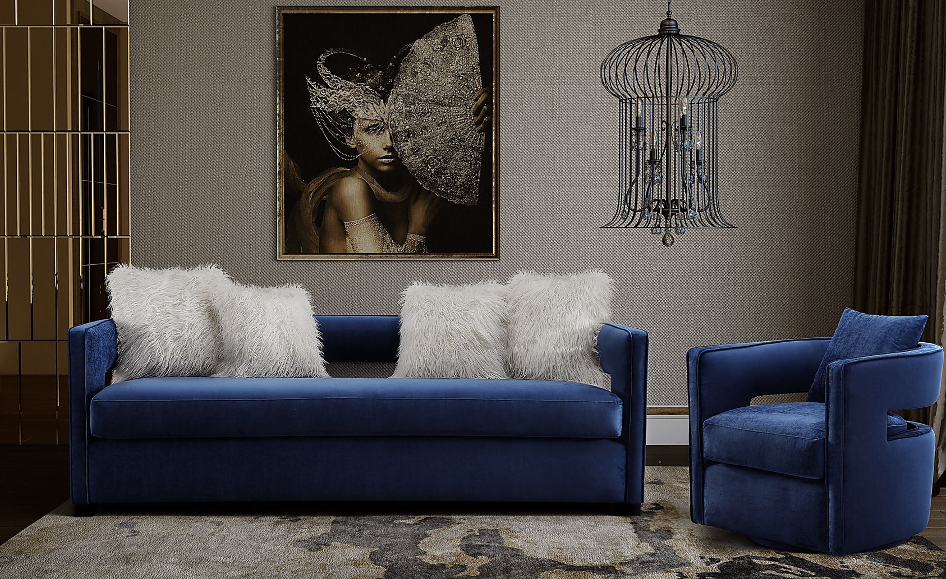 Endalyn Navy Accent Chair - Image 9