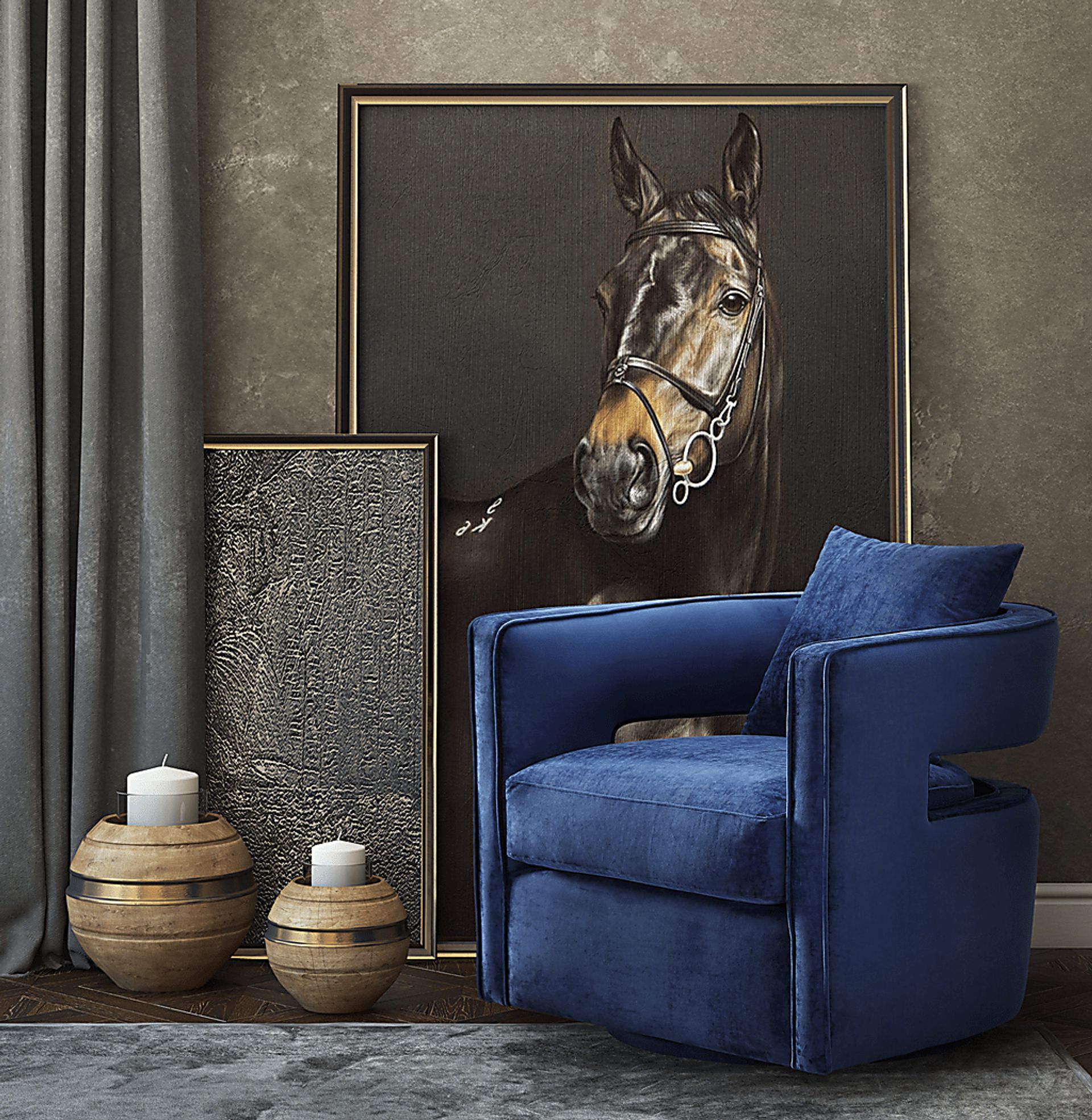 Endalyn Navy Accent Chair - Image 10