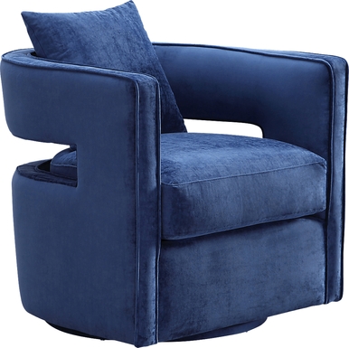 Endalyn Navy Accent Chair
