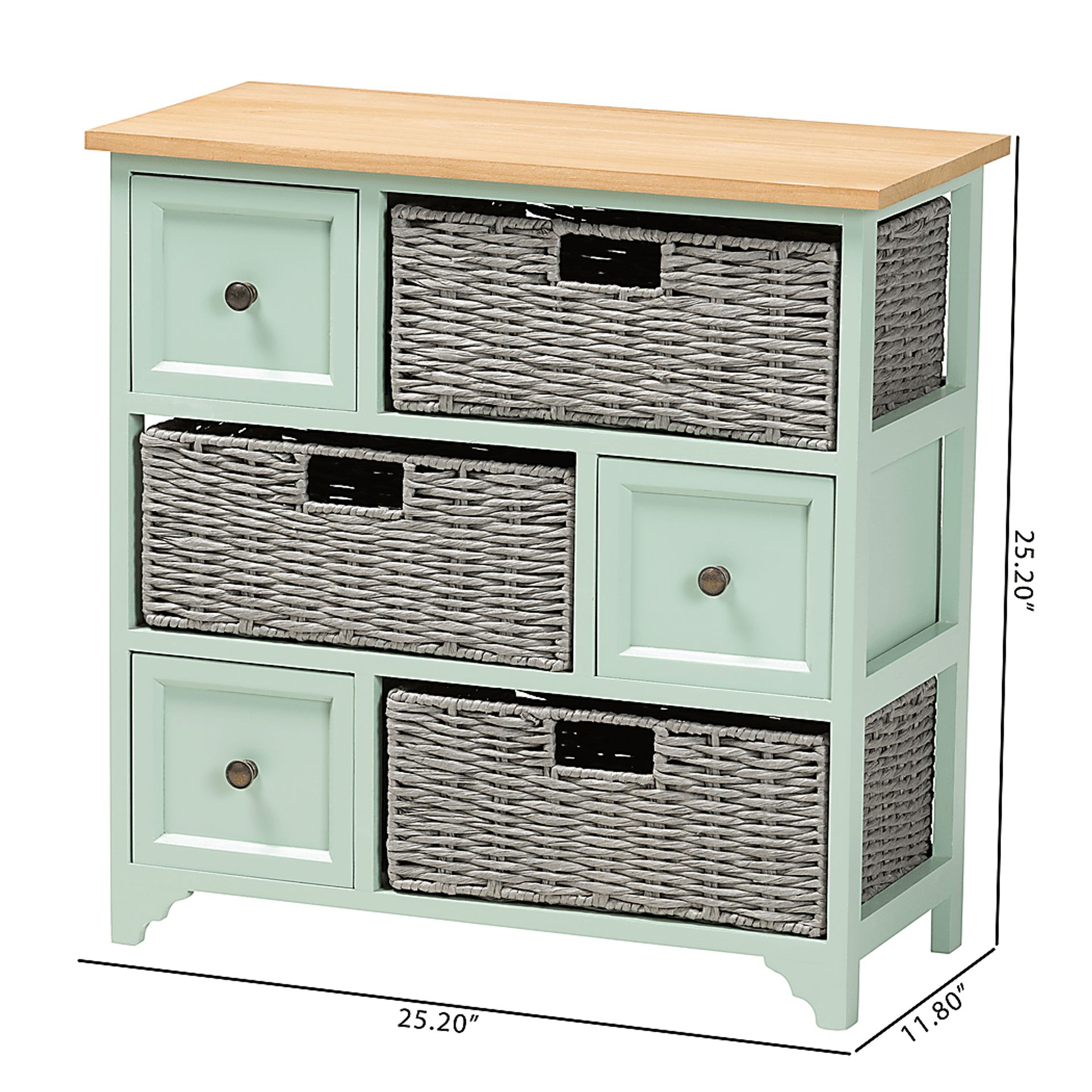 Enderby Mint Green Storage Cabinet - Image 10