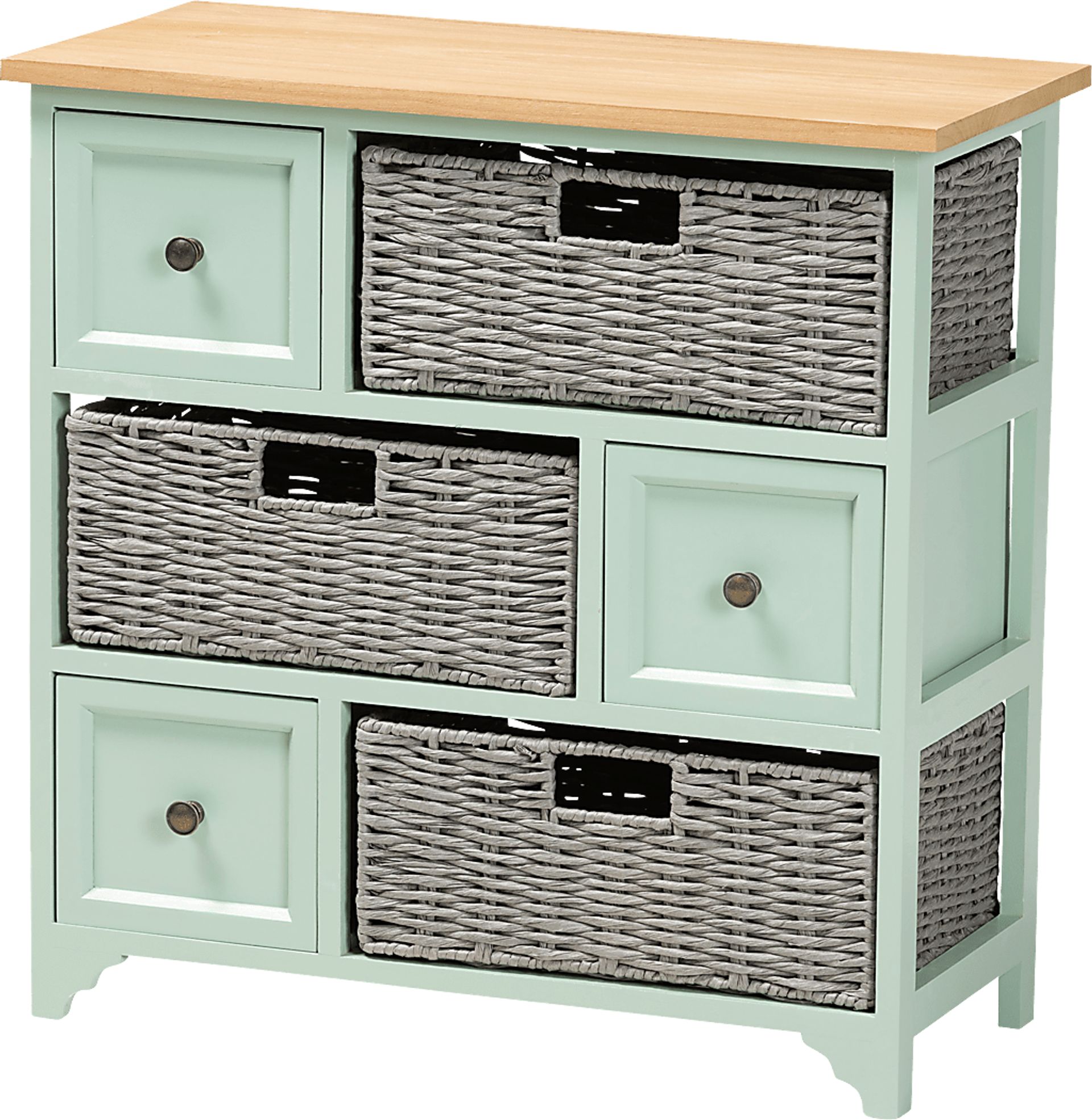 Enderby Mint Green Storage Cabinet - Image 1