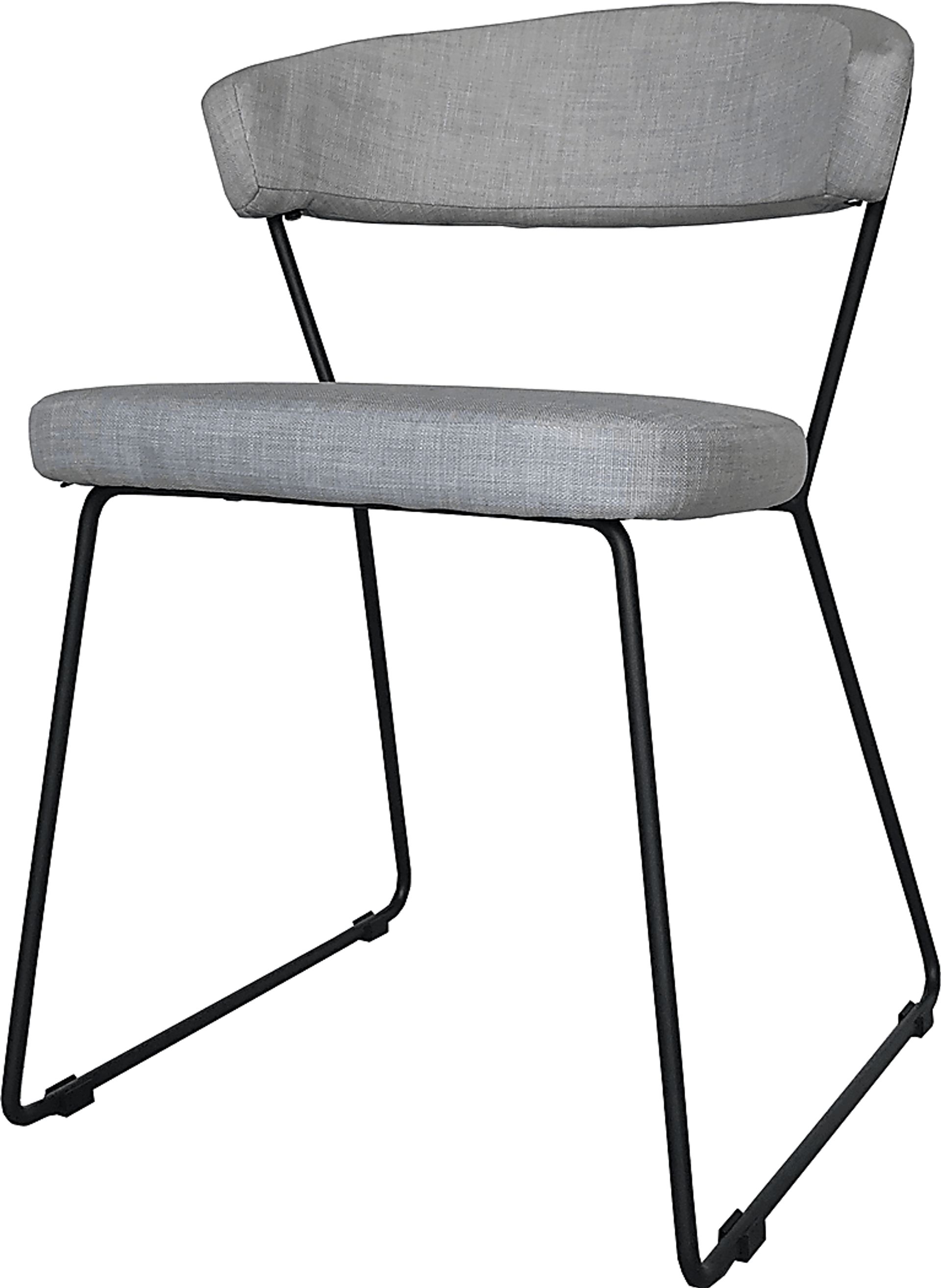 Endire Gray Side Chair, Set of 2 - Image 3