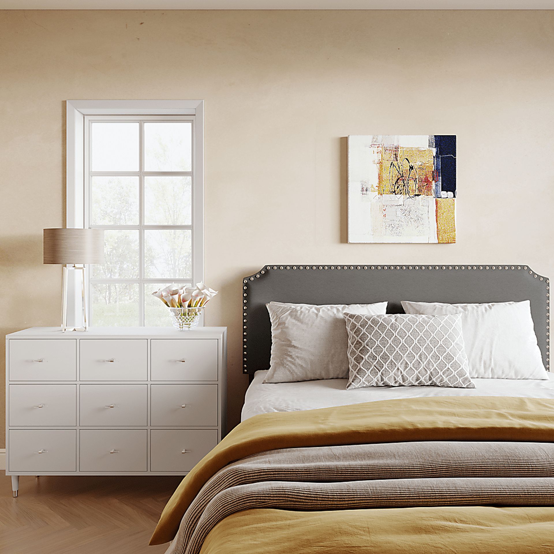 Enellor Gray King Headboard - Image 5