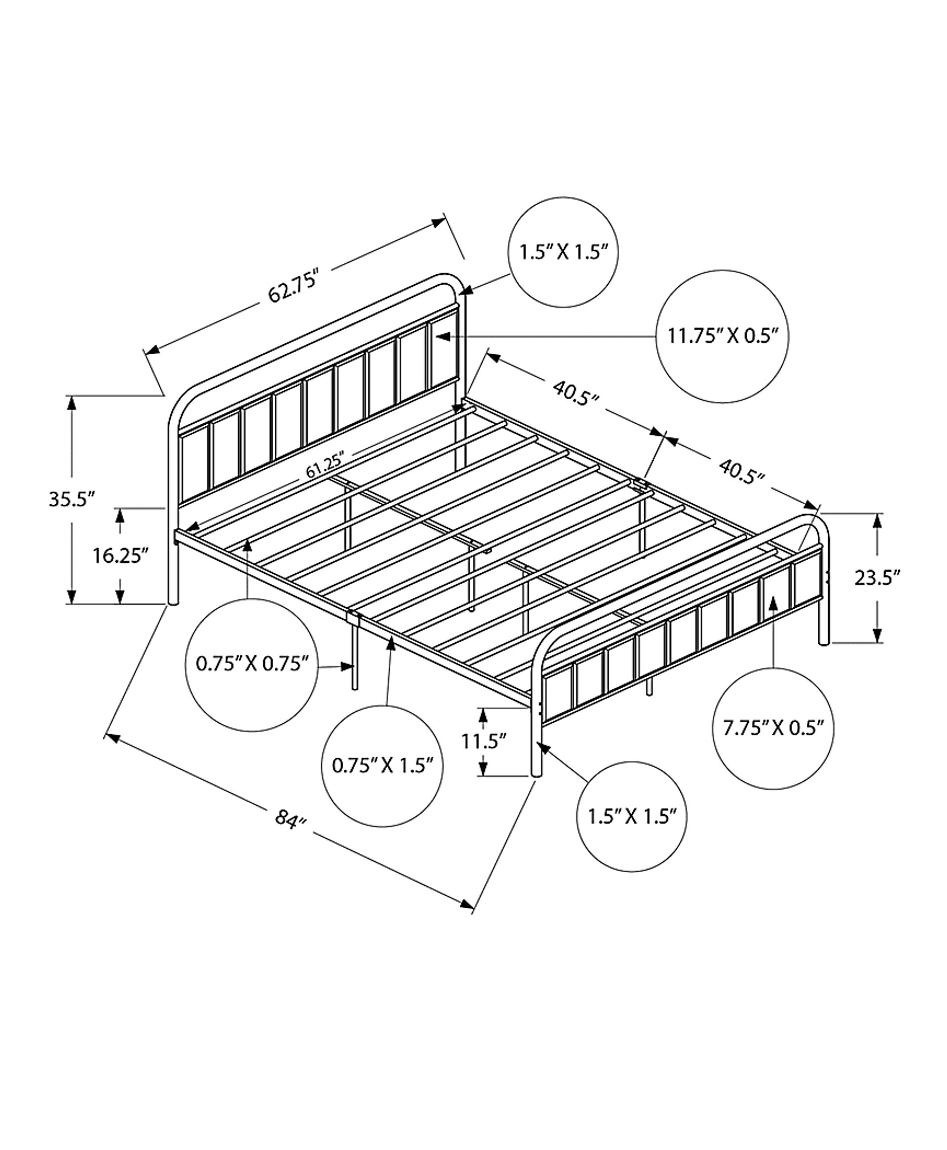 Energeny Gray Queen Bed - Image 3