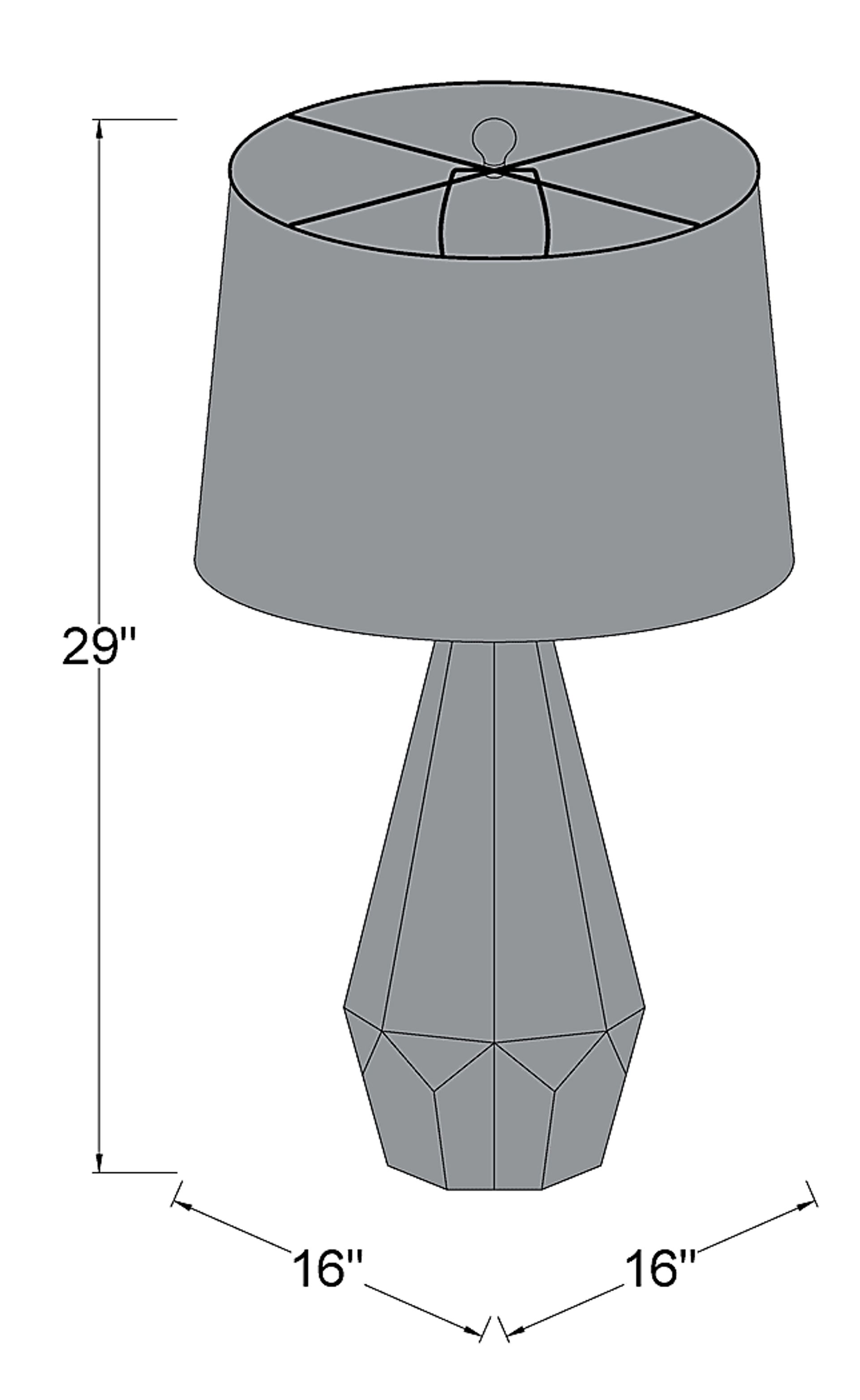 Enford Edge Charcoal Lamp - Image 8
