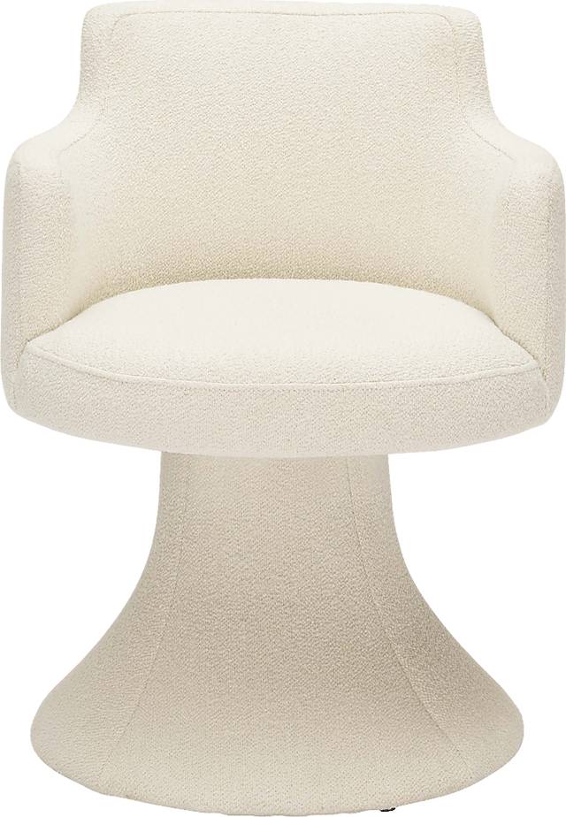 Engberg Cream Swivel Arm Chair - Thumbnail - Image 3