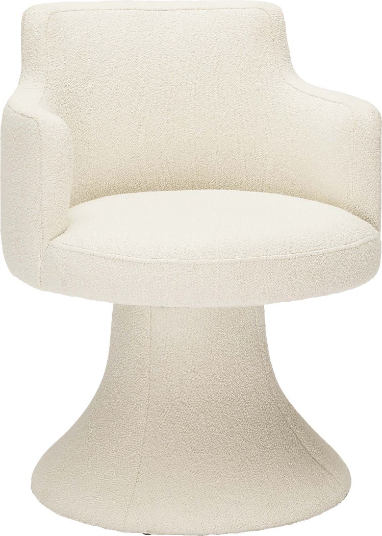 Engberg Cream Swivel Arm Chair