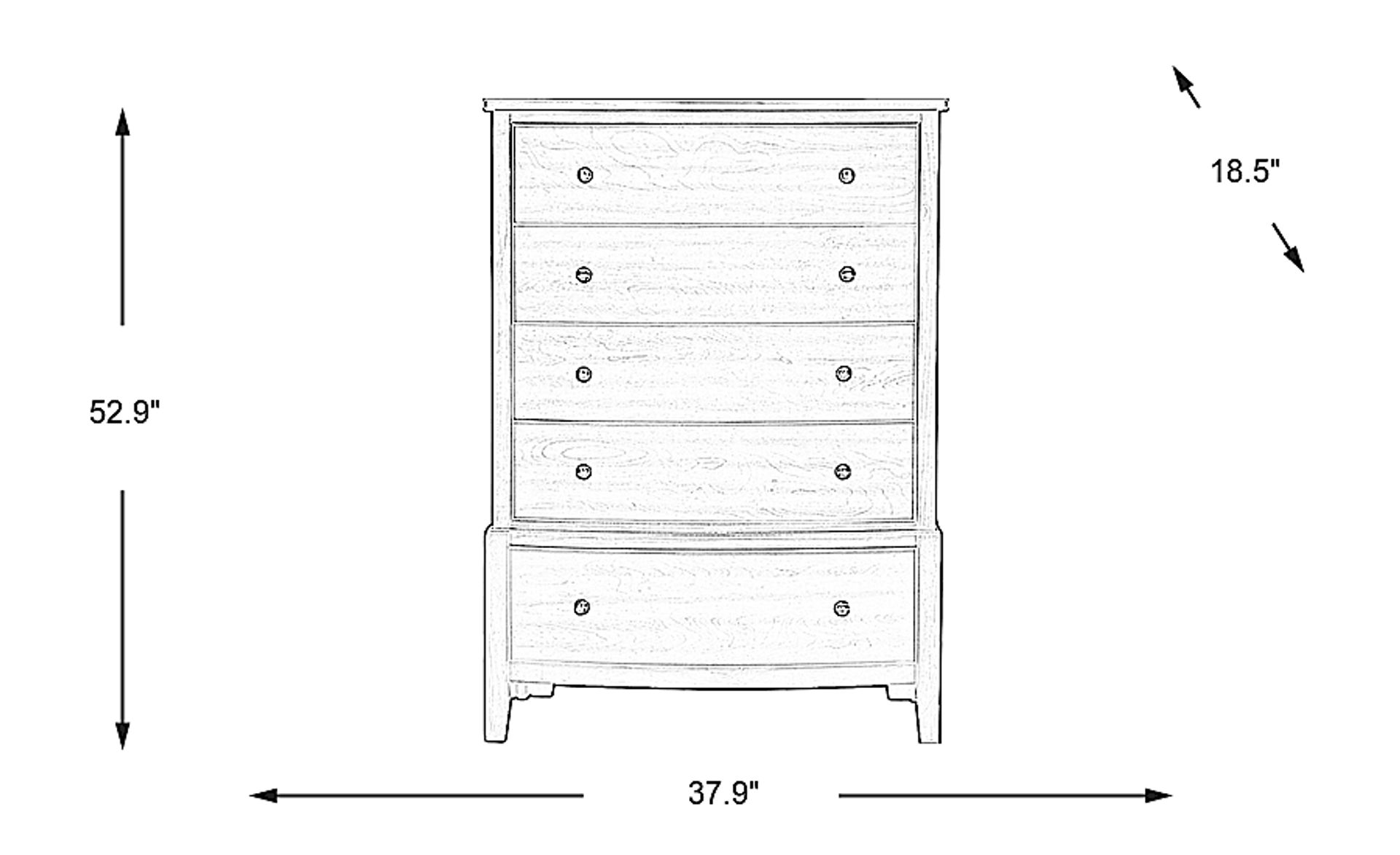 Dimension Image. Please refer to the Dimension Tab on this page for dimension details.