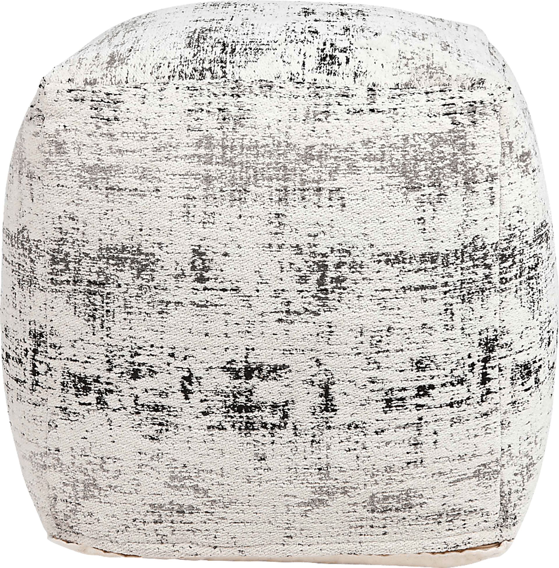 Enie Cream Pouf - Image 1
