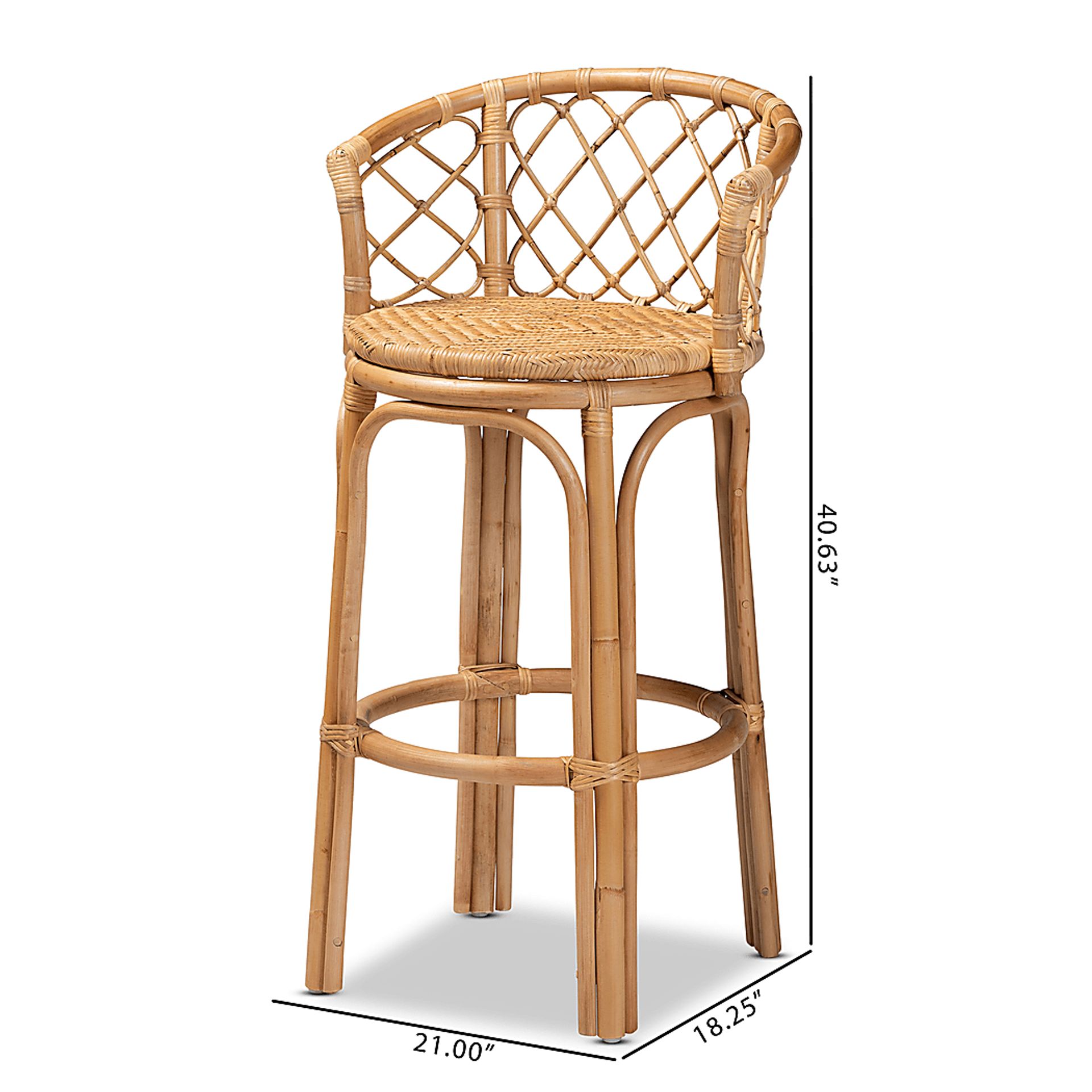 Enilan Natural Barstool - Image 10