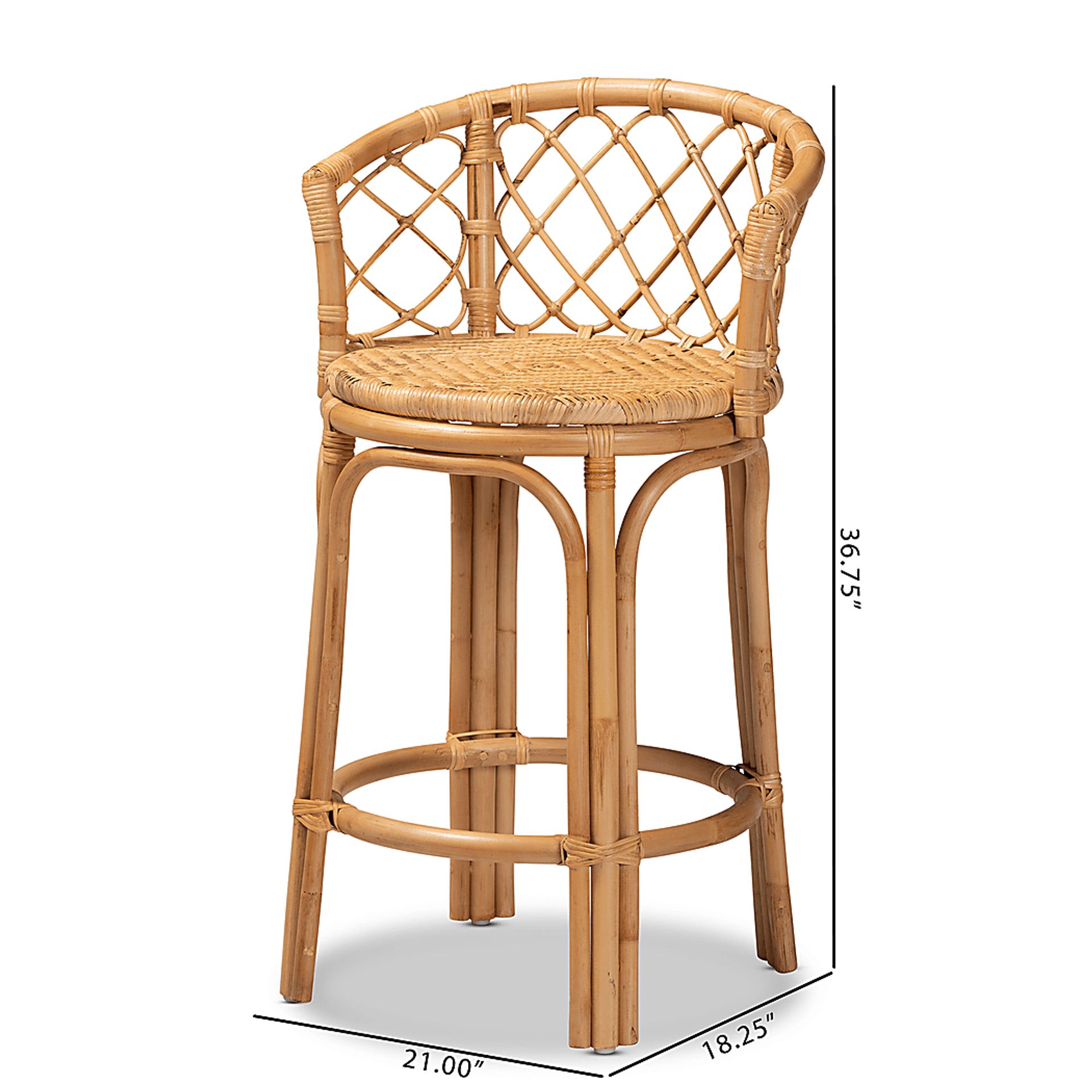 Enilan Natural Counter Height Stool - Image 10