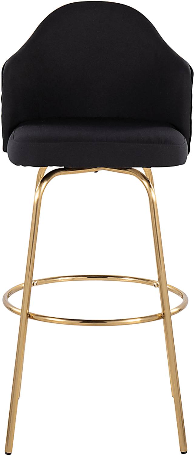 Enilla II Black Barstool, Set of 2 - Thumbnail - Image 5