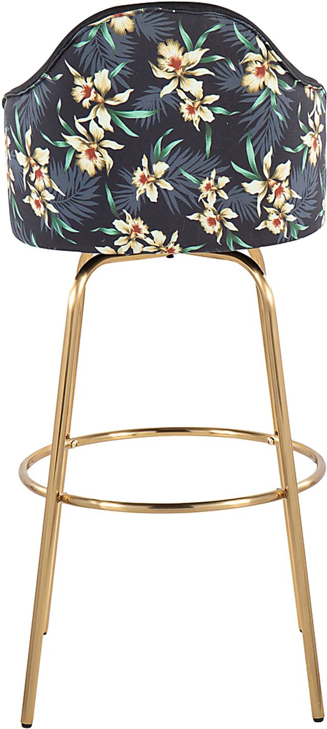 Enilla II Black Barstool, Set of 2 - Thumbnail - Image 7
