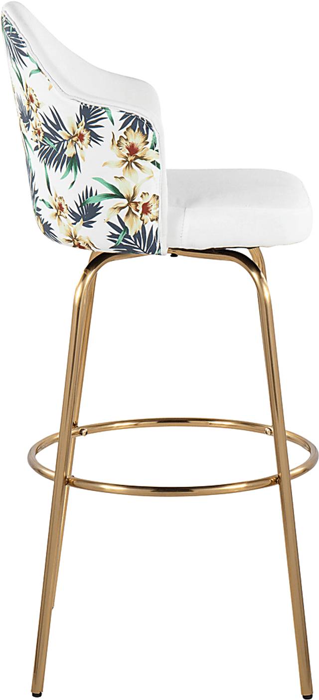 Enilla II White II Barstool, Set of 2 - Thumbnail - Image 3