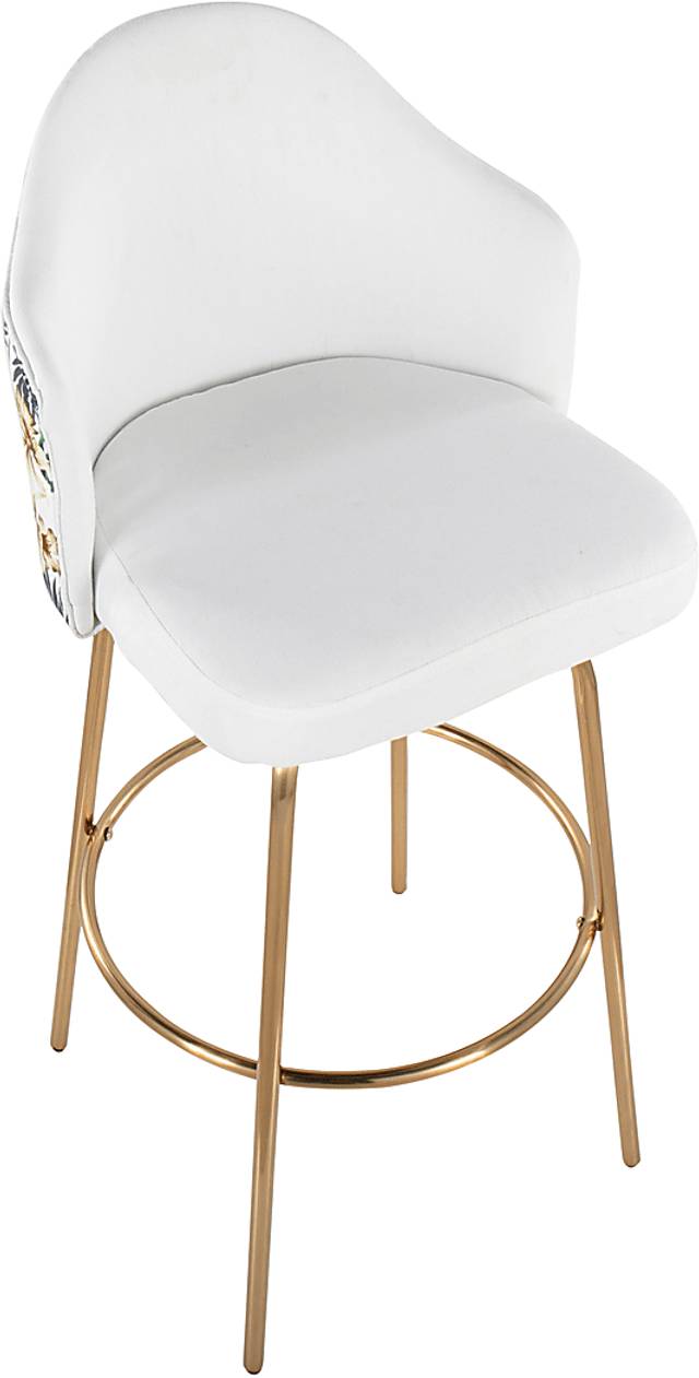 Enilla II White II Barstool, Set of 2 - Thumbnail - Image 4