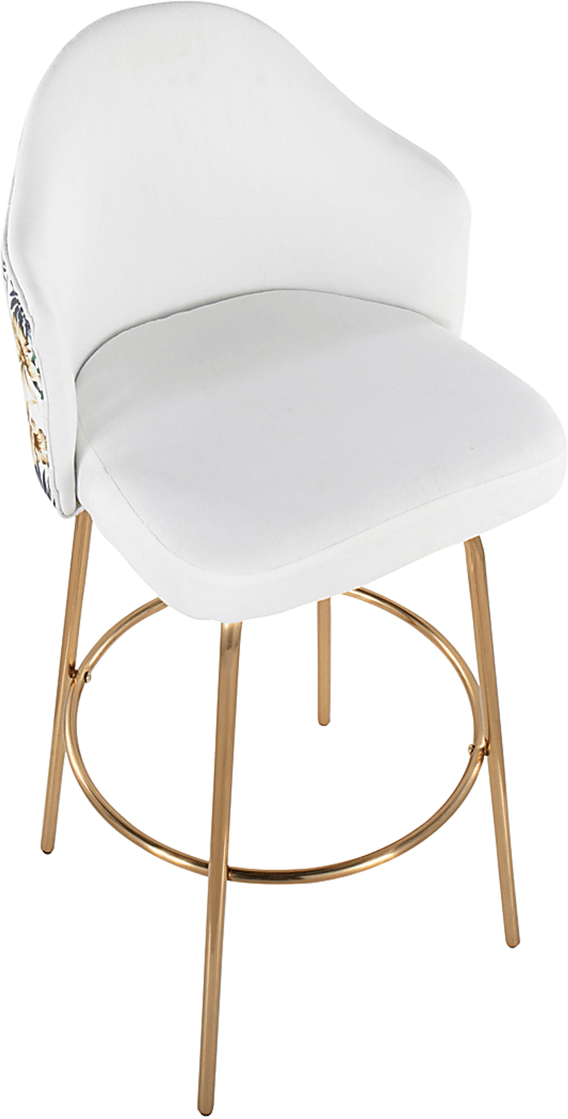 Enilla II White II Barstool, Set of 2 - Image 4