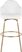 Enilla II White II Barstool, Set of 2