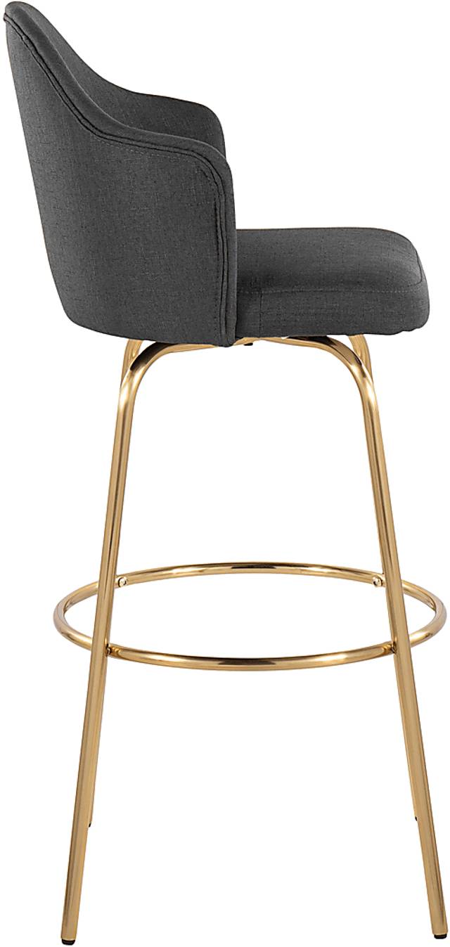 Enilla III Charcoal Barstool, Set of 2 - Thumbnail - Image 3