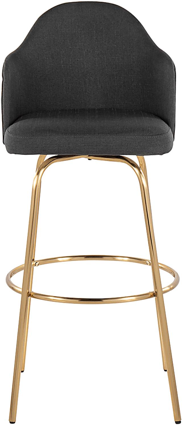 Enilla III Charcoal Barstool, Set of 2 - Thumbnail - Image 5