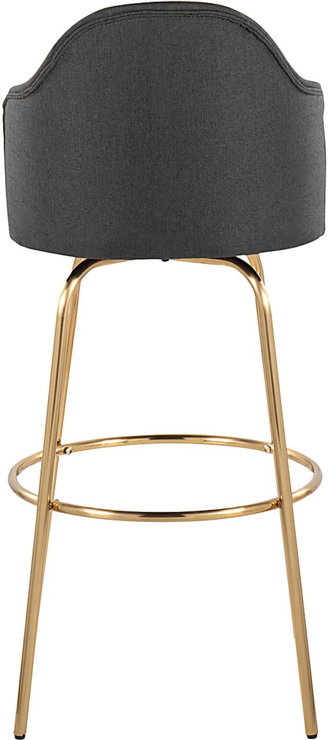 Enilla III Charcoal Barstool, Set of 2 - Thumbnail - Image 6