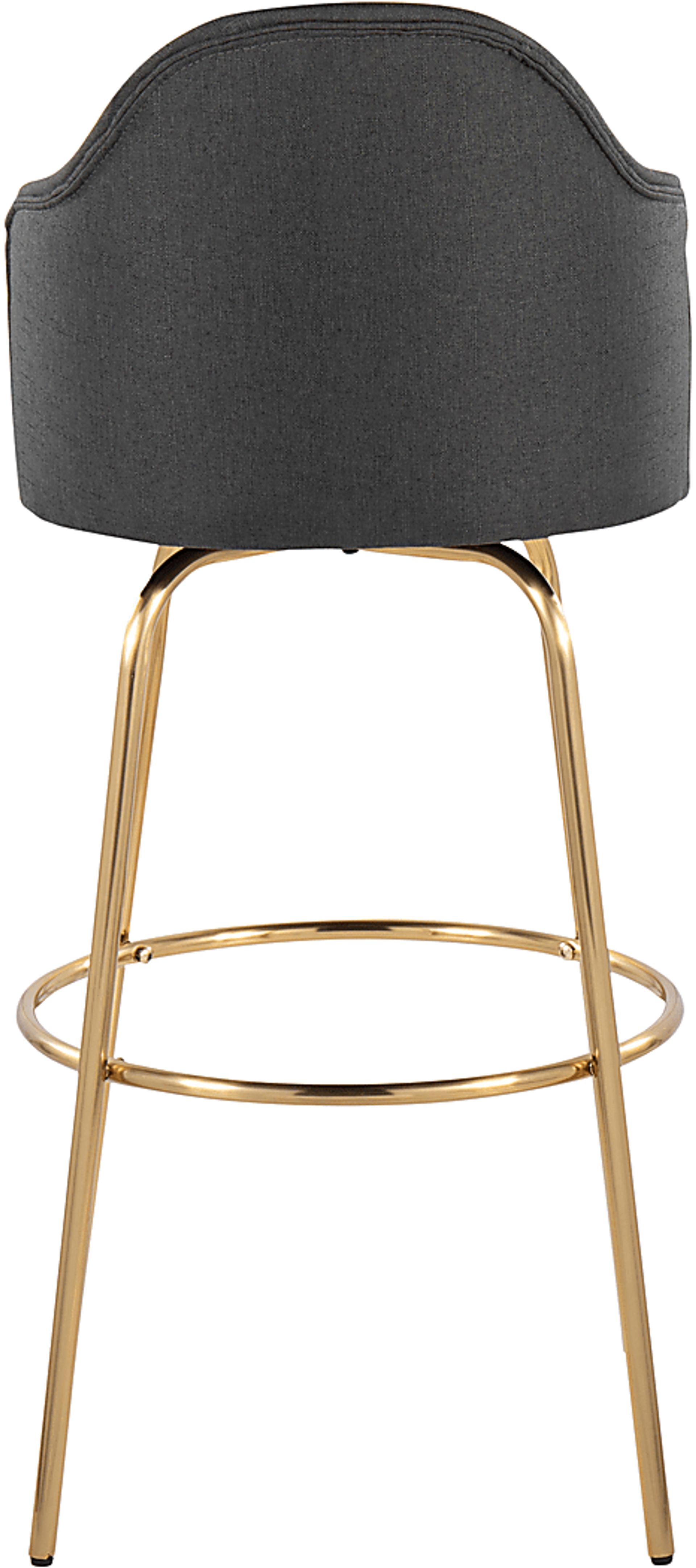 Enilla III Charcoal Barstool, Set of 2 - Image 6