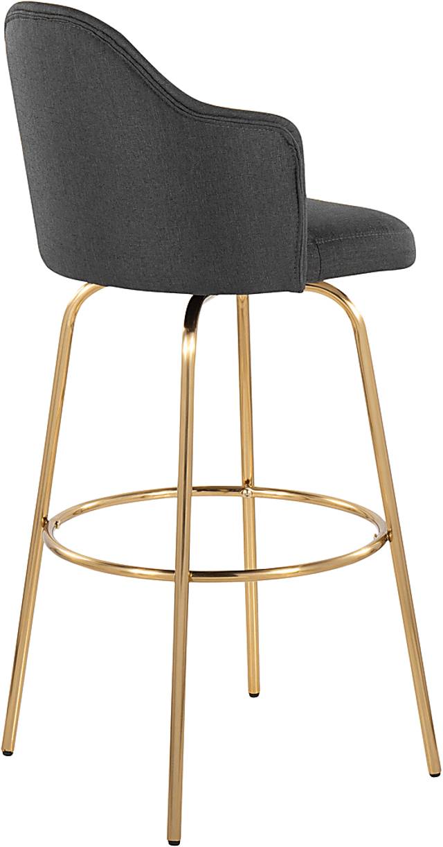 Enilla III Charcoal Barstool, Set of 2 - Thumbnail - Image 7