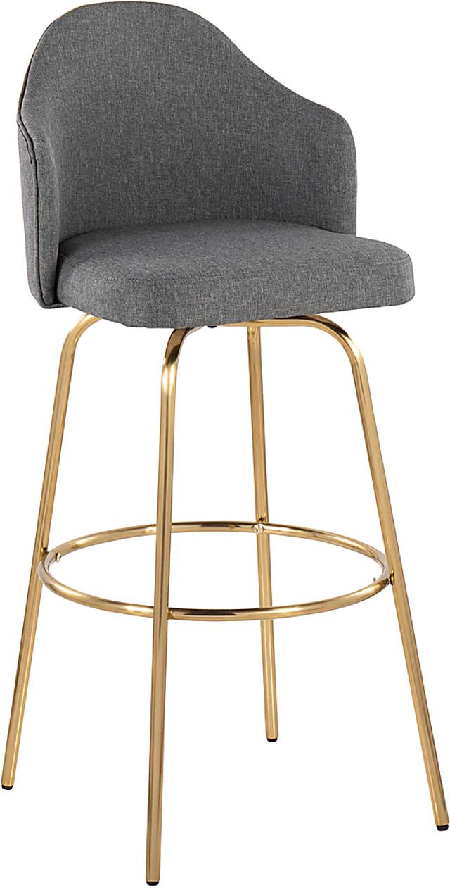 Enilla III Gray Barstool, Set of 2 - Thumbnail - Image 2