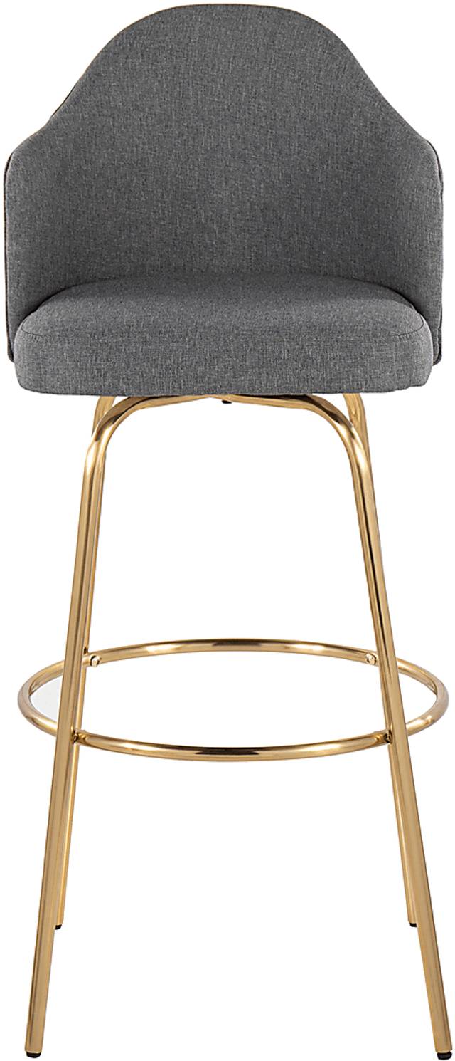 Enilla III Gray Barstool, Set of 2 - Thumbnail - Image 6