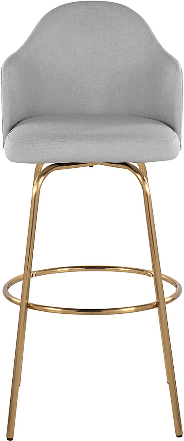 Enilla III Light Gray Barstool, Set of 2 - Thumbnail - Image 5