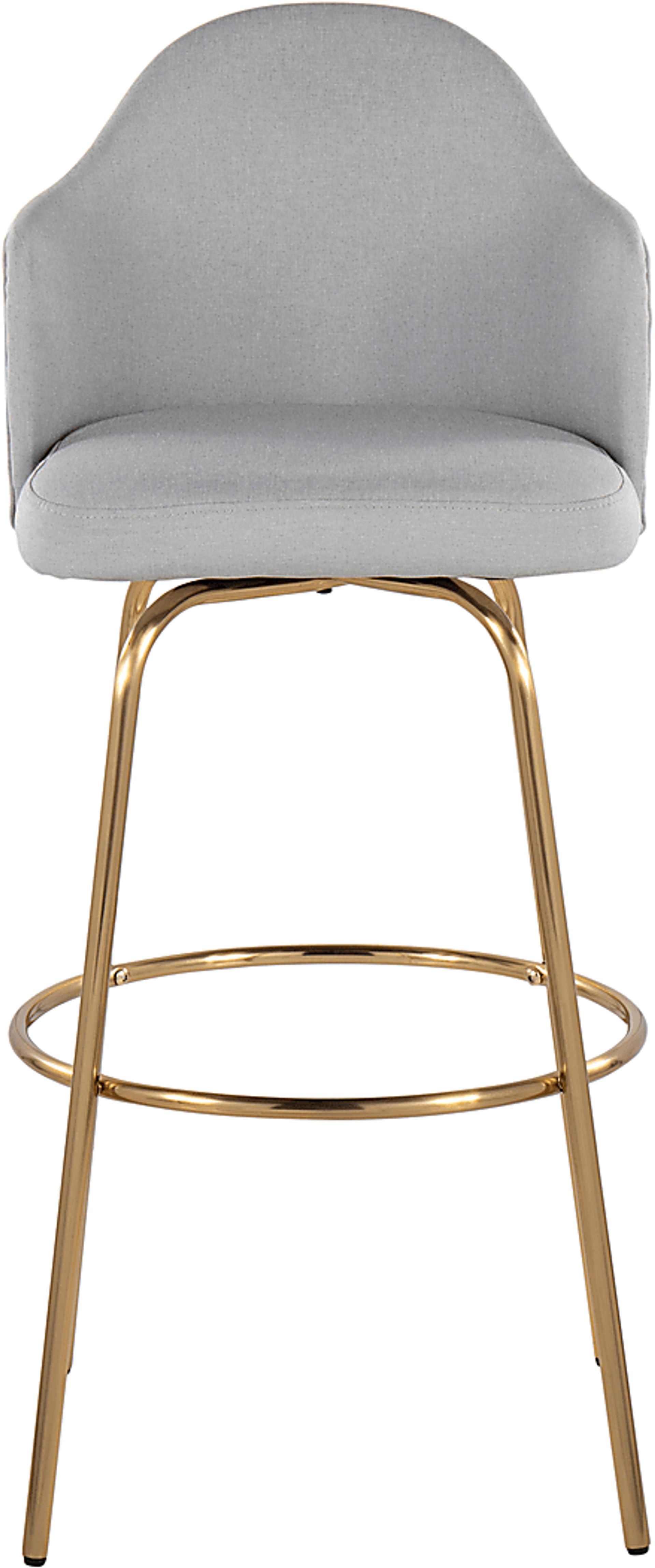 Enilla III Light Gray Barstool, Set of 2 - Image 5