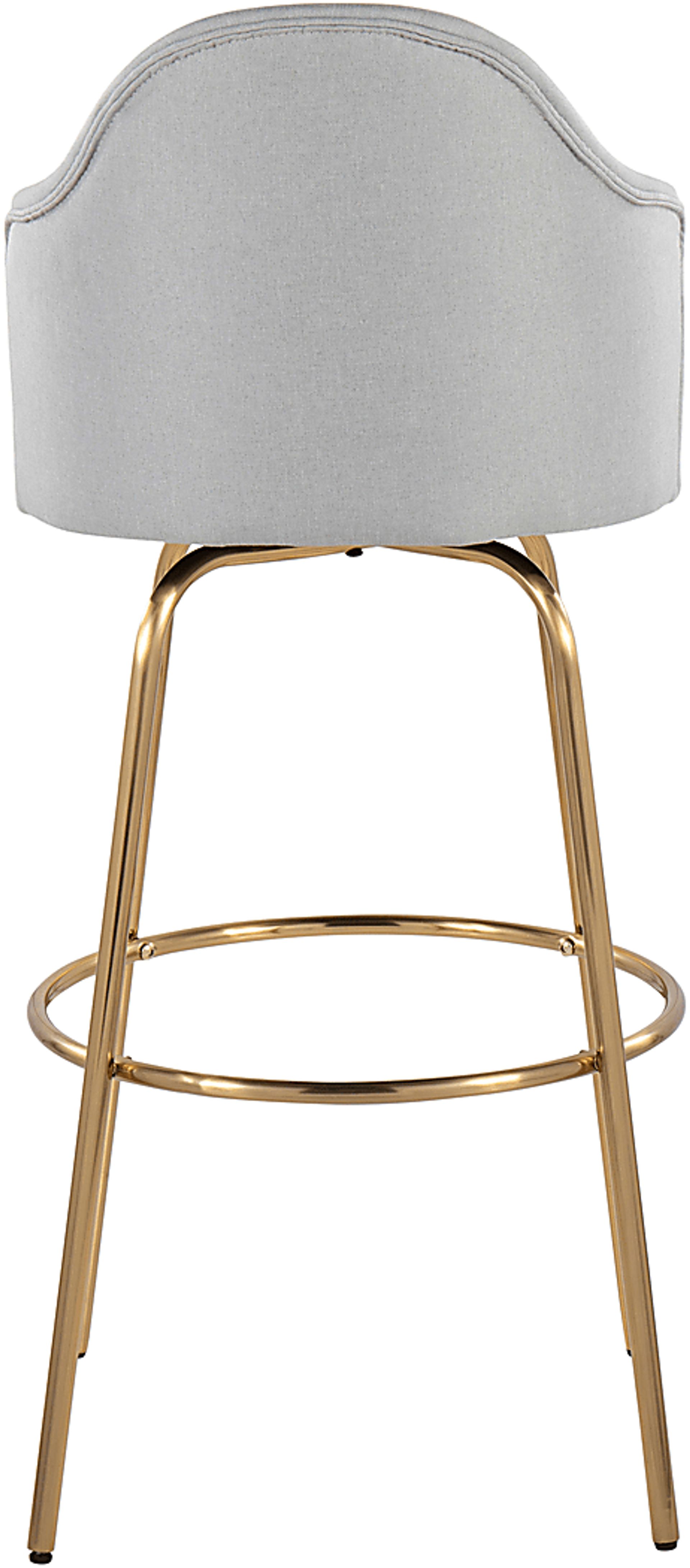 Enilla III Light Gray Barstool, Set of 2 - Image 6