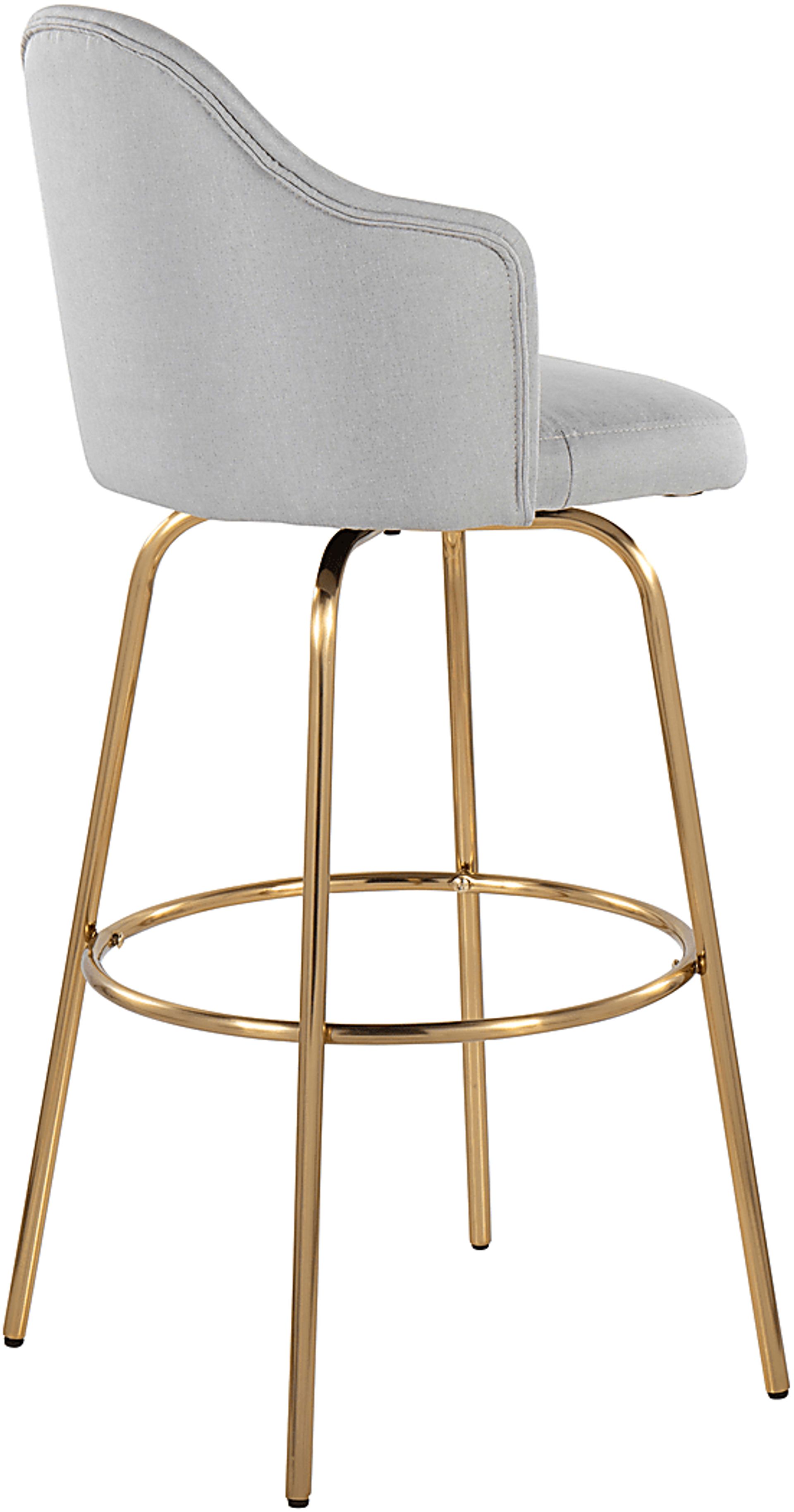 Enilla III Light Gray Barstool, Set of 2 - Image 7