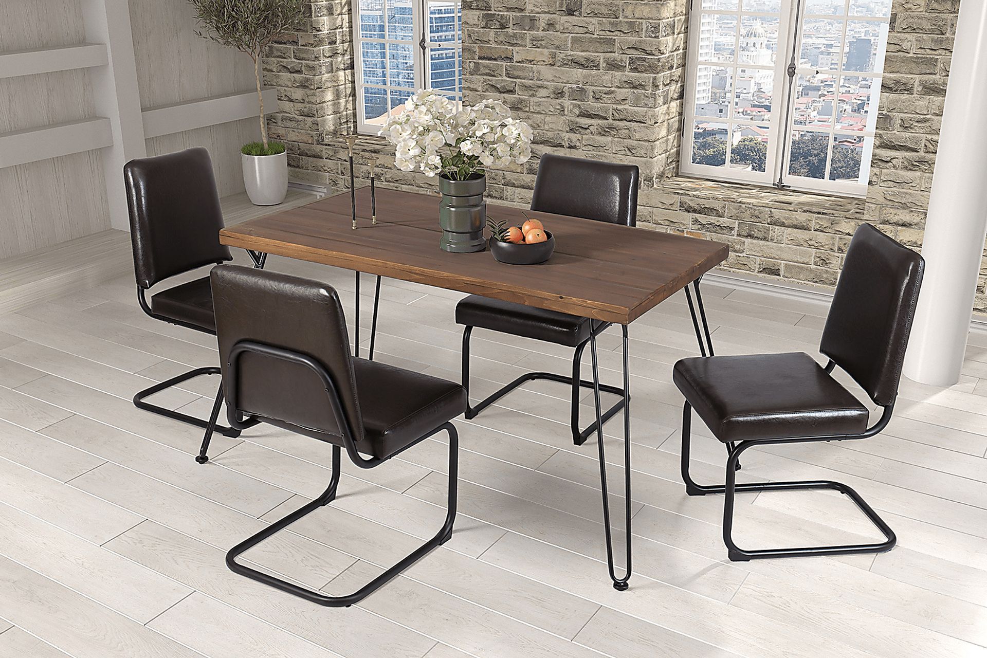 Ennington Brown Dining Table - Image 8