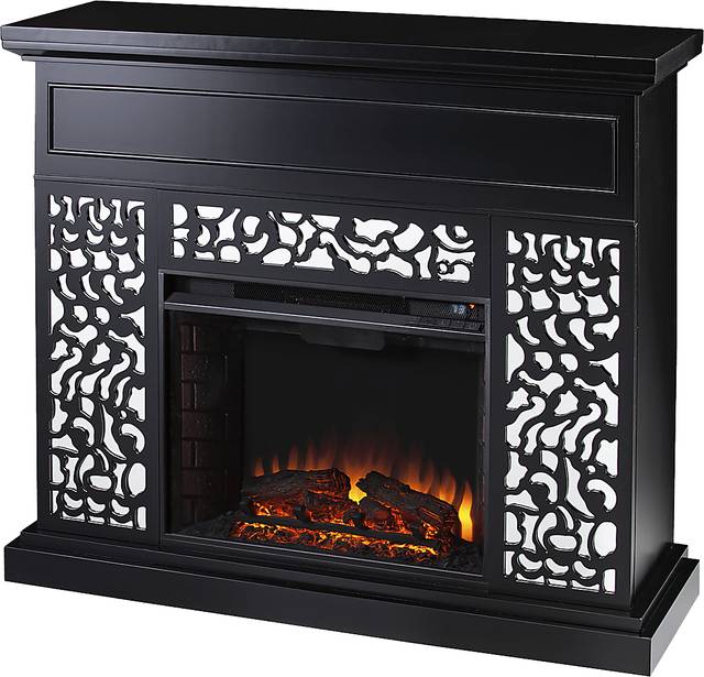 Ennismore II Black 45 in. Console, With Electric Fireplace - Thumbnail - Image 1