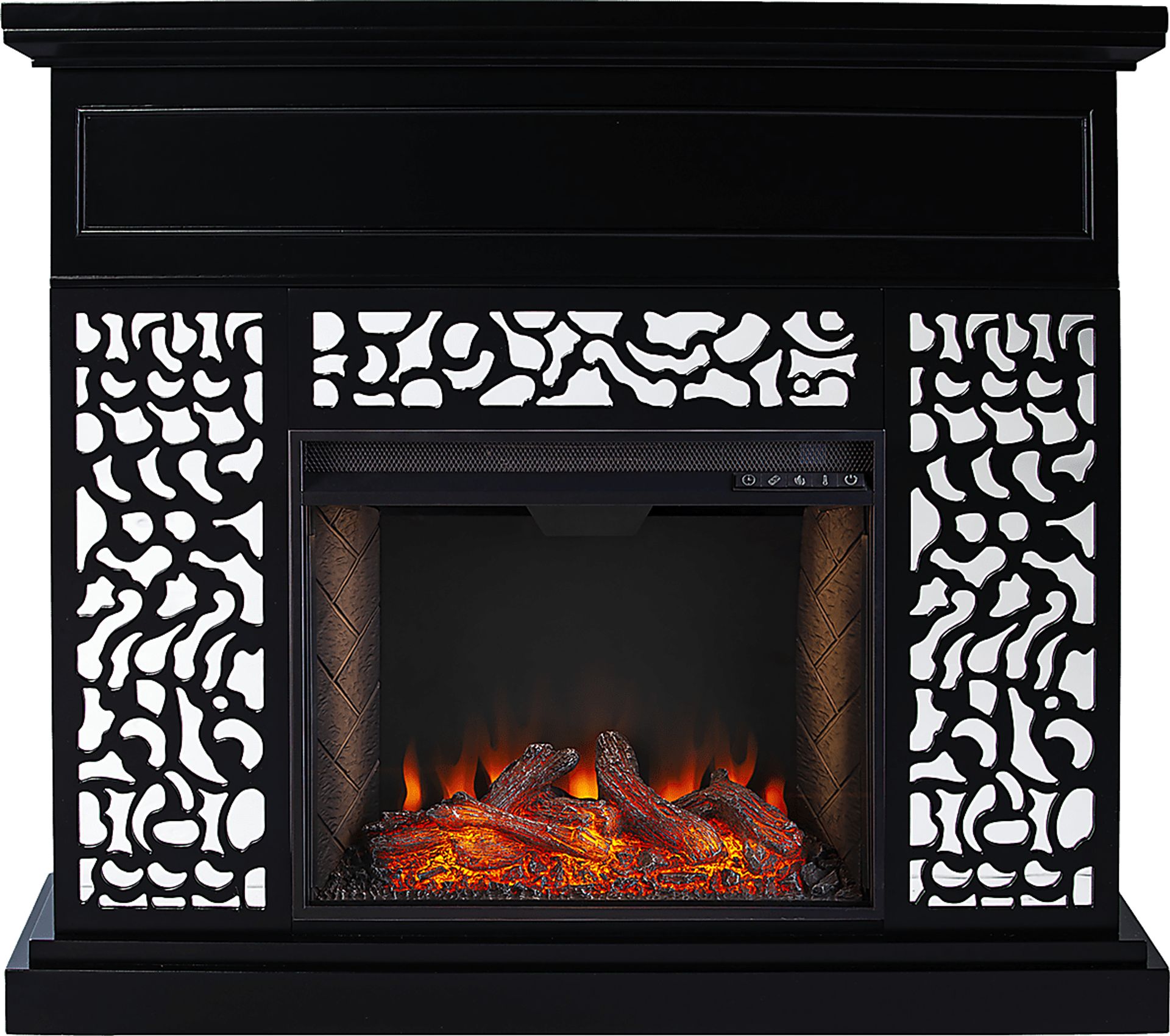 Ennismore III Black 45 in. Console, With Smart Electric Fireplace - Image 5