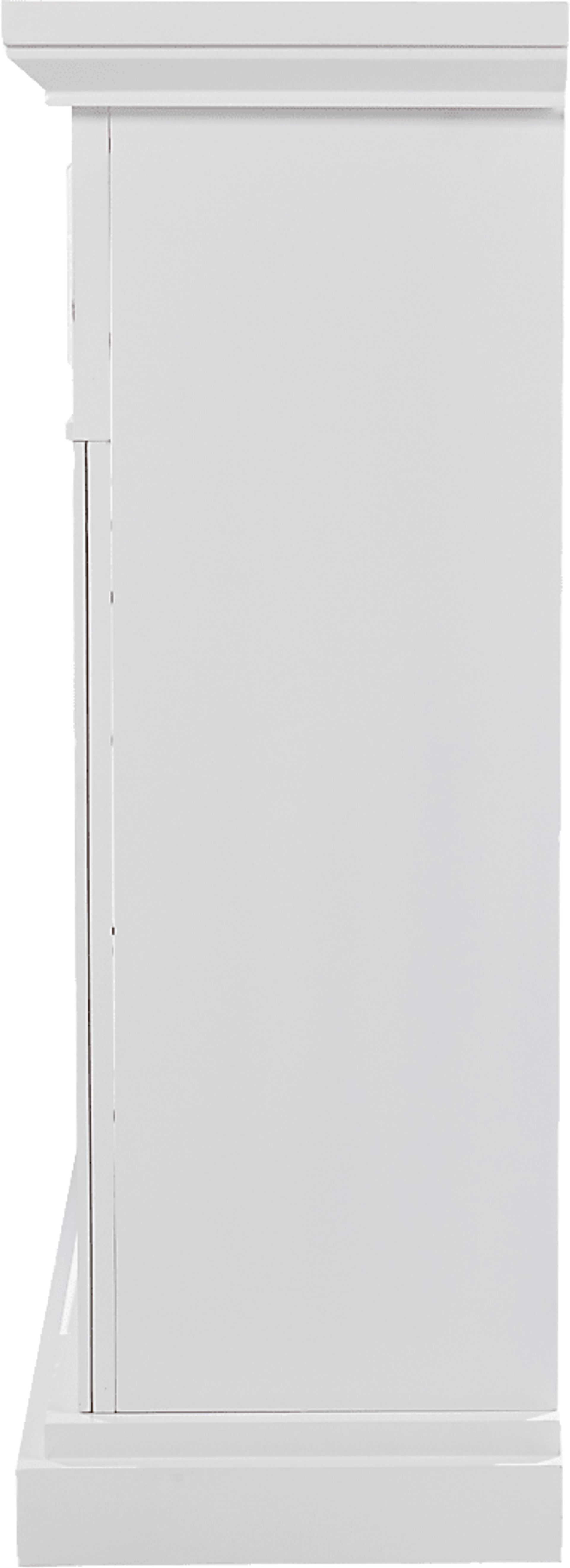 Ennismore III White 46 in. Console, With Smart Electric Fireplace - Image 3