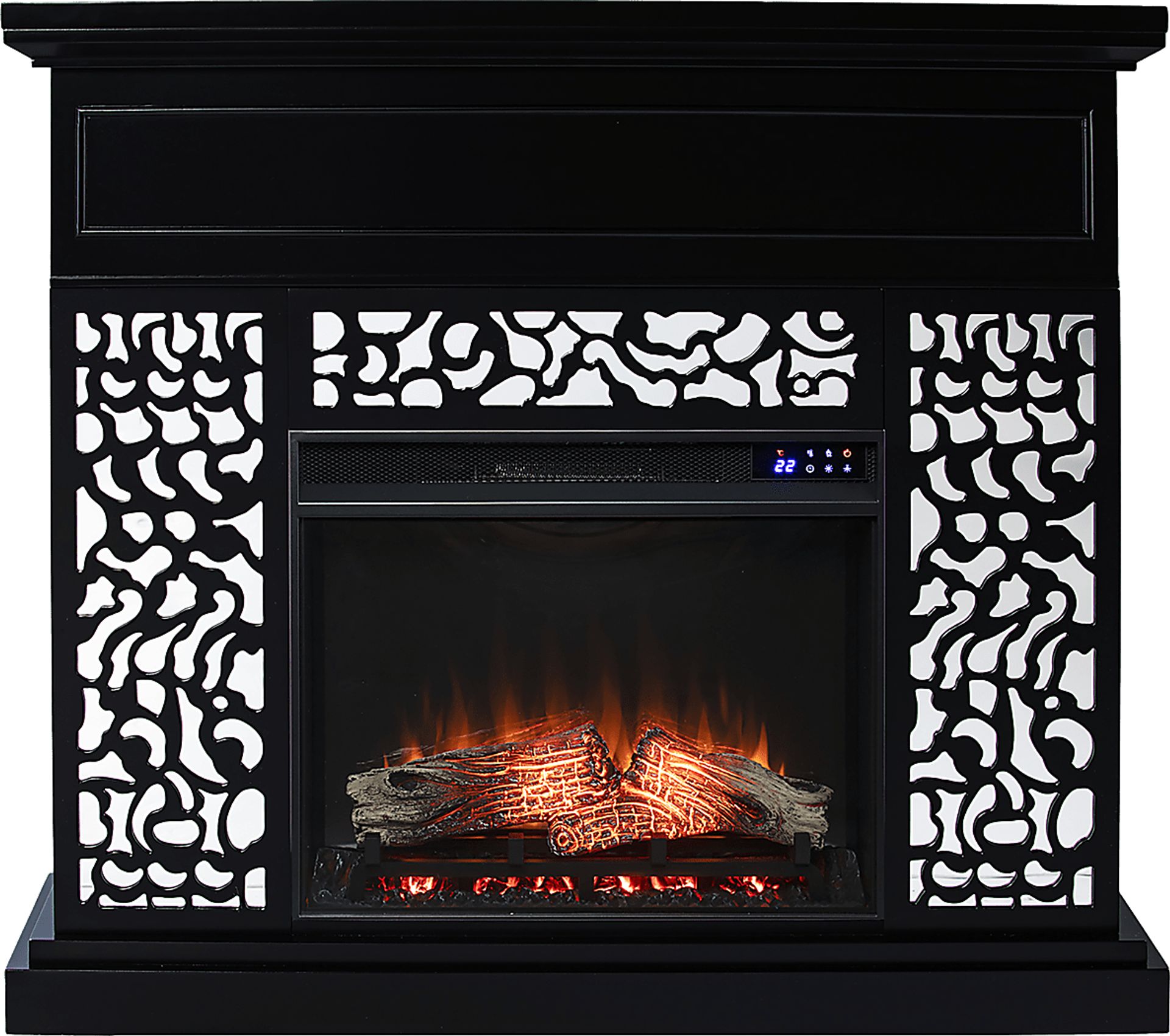 Ennismore IV Black 45 in. Console, With Touch Panel Electric Fireplace - Image 5