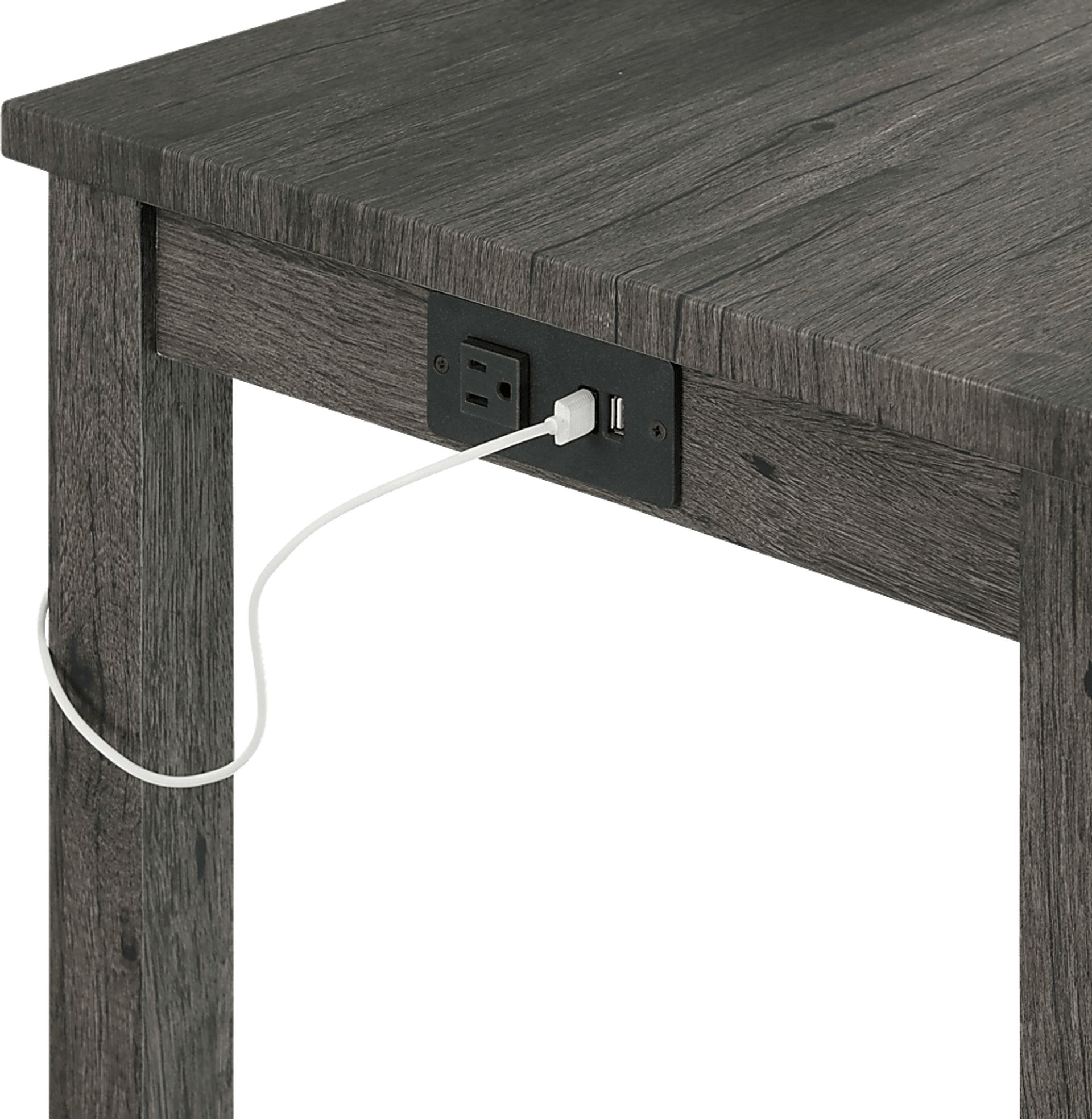 Enoka Charcoal 3 Pc Dining Table Set - Image 9