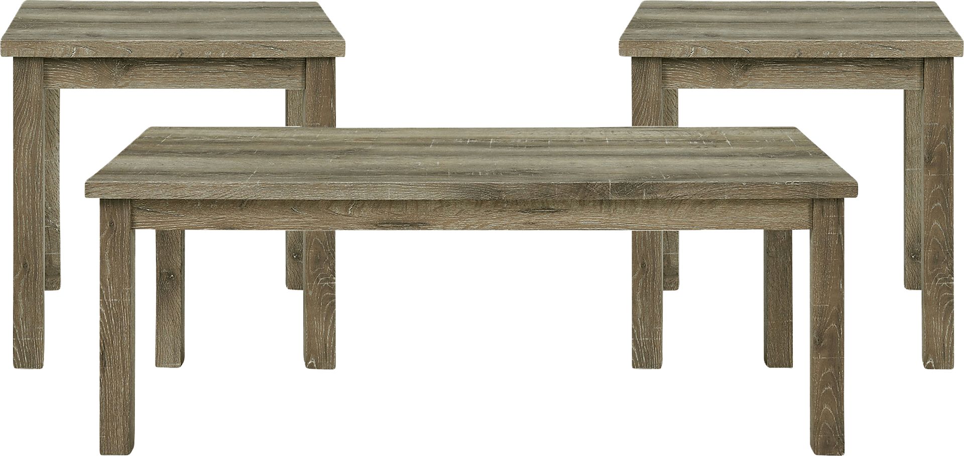 Enoka Oak 3 Pc Occasional Table Set - Image 1