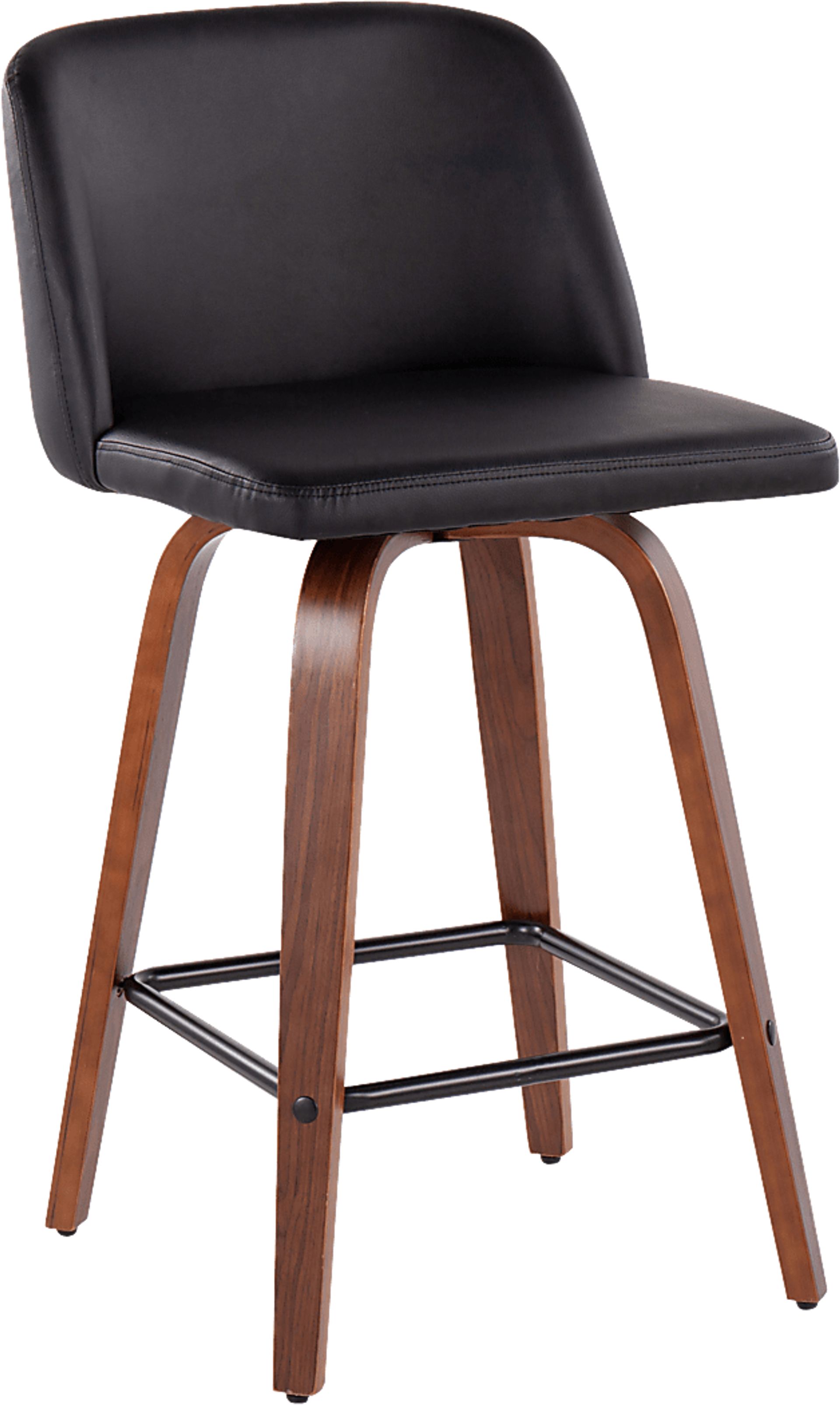 Enora Ann Black Counter Height Stool, Set of 2 - Image 2