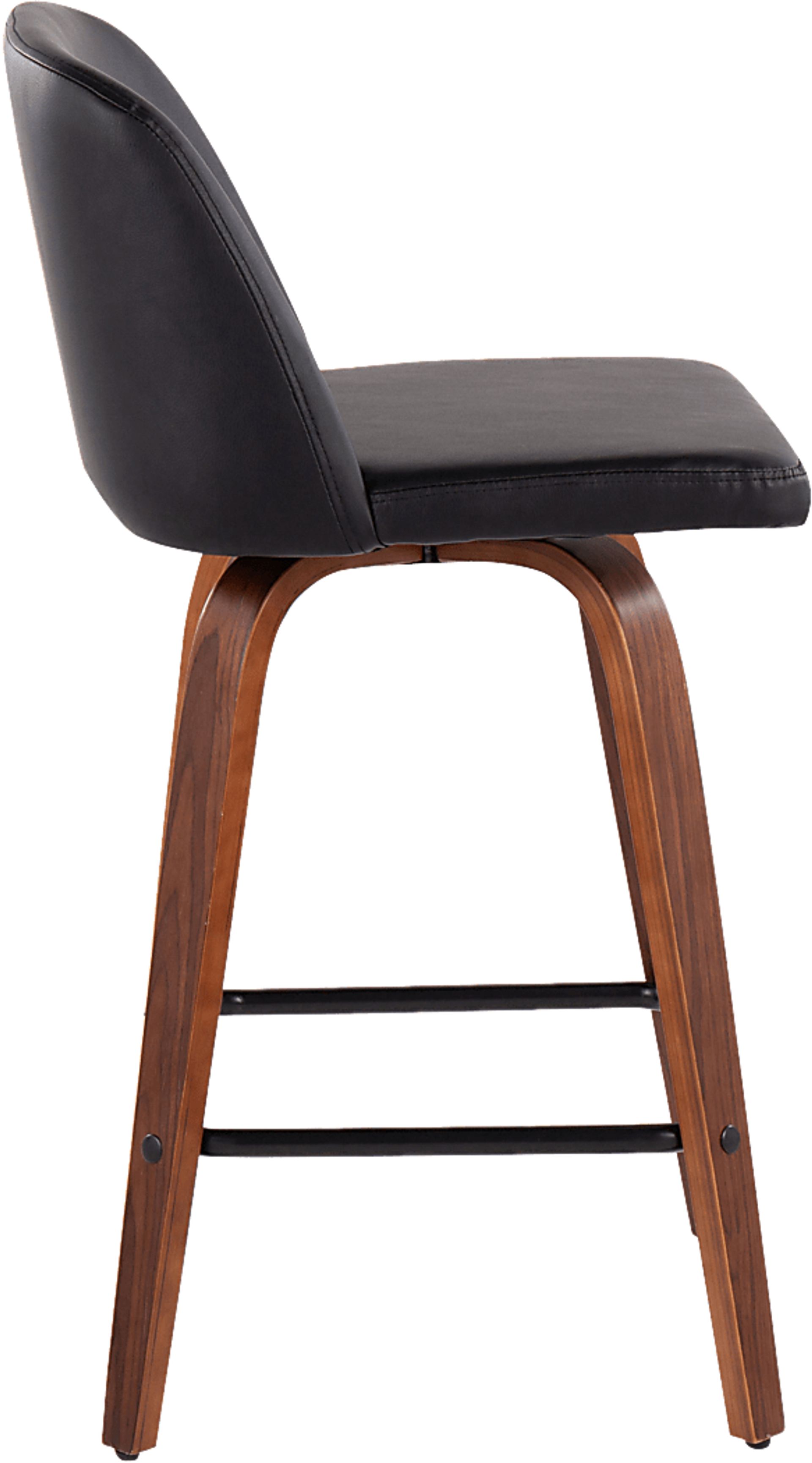 Enora Ann Black Counter Height Stool, Set of 2 - Image 3