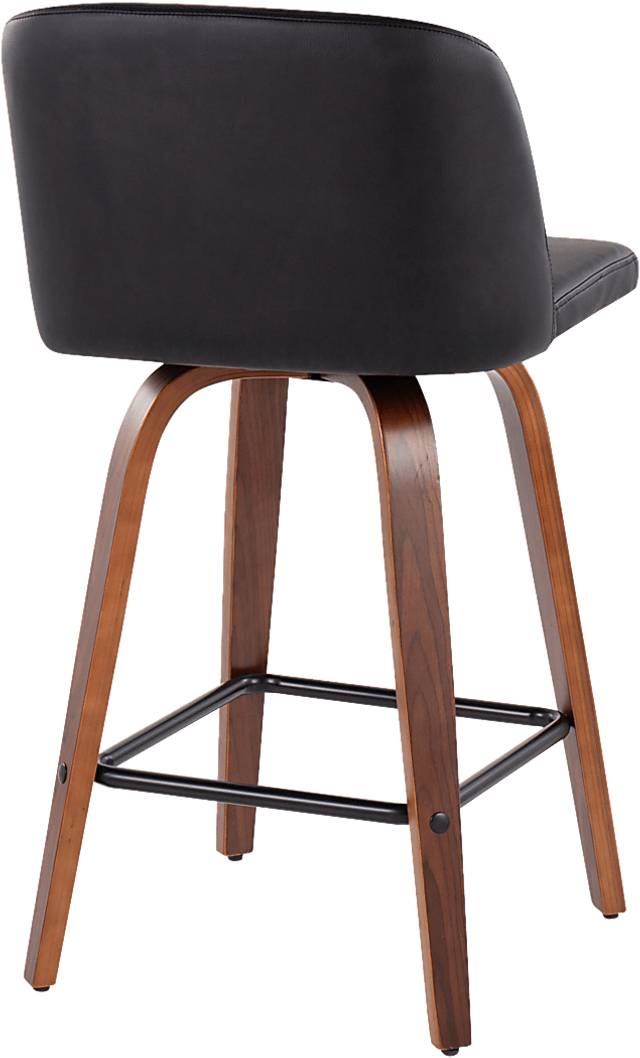 Enora Ann Black Counter Height Stool, Set of 2 - Thumbnail - Image 4