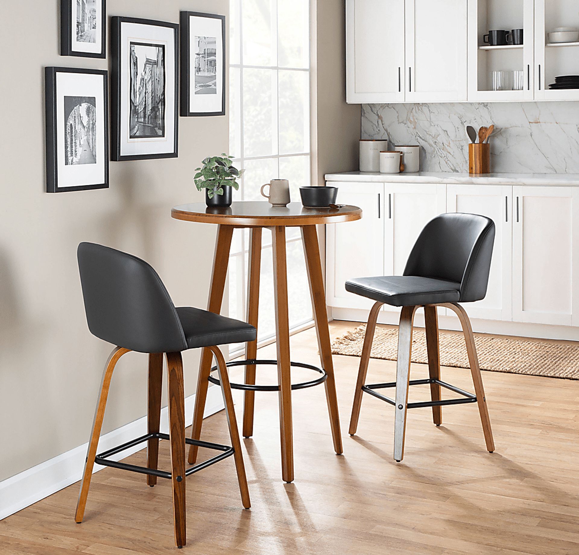 Enora Ann Black Counter Height Stool, Set of 2 - Image 9